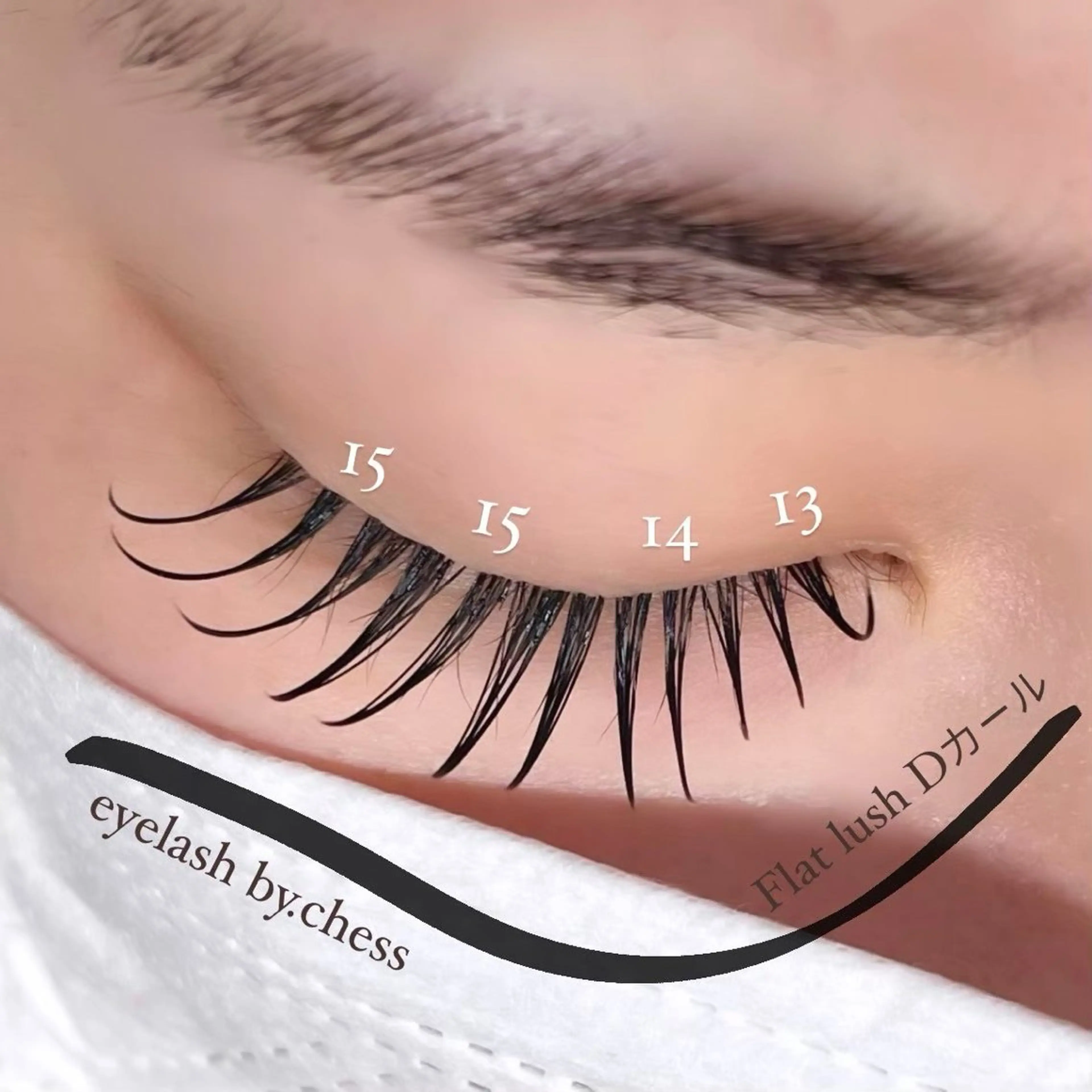 マツエク・マツパ フラットラッシュ eyelashsalon chess所属・FUYUNA🌼 マツエク/まつパのマツエク・マツパデザイン