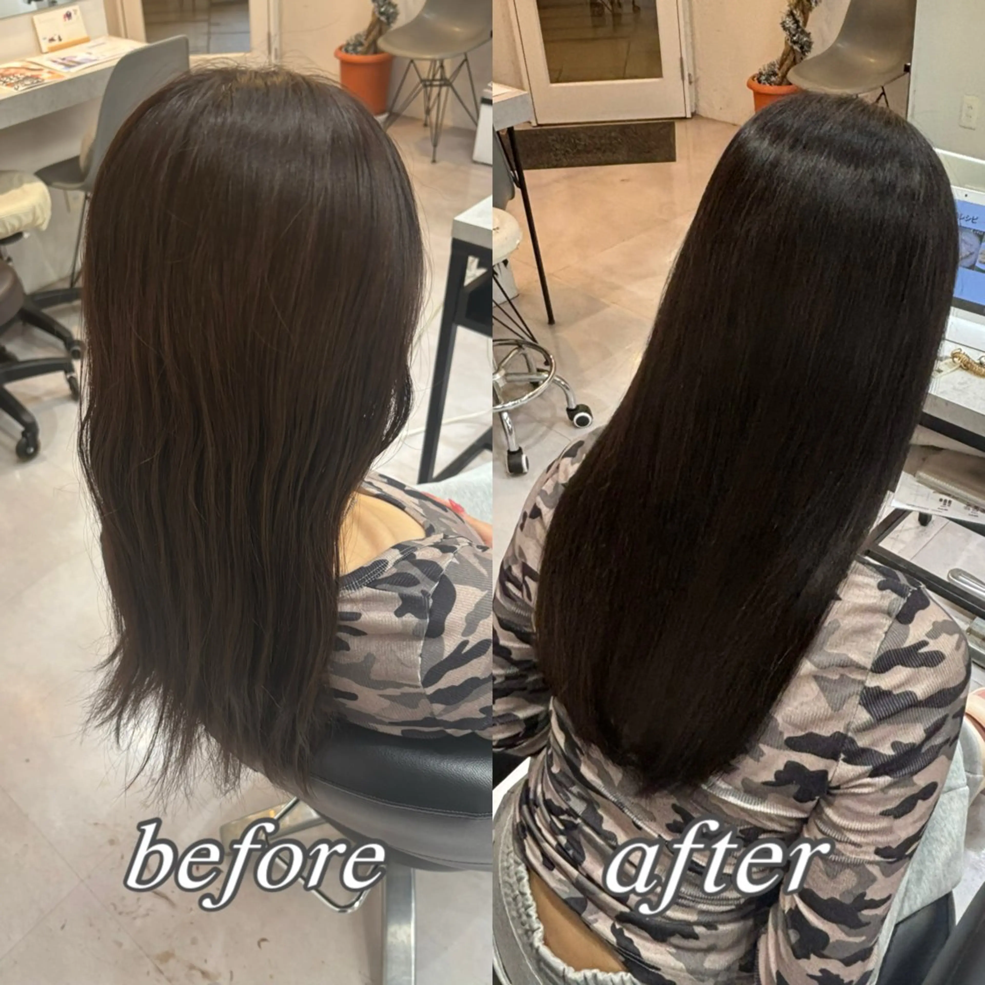 セミロング カラー 髪質改善 トリートメント ヘアカラー 🌙髪質改善カラー Momoka🦋のヘアスタイル