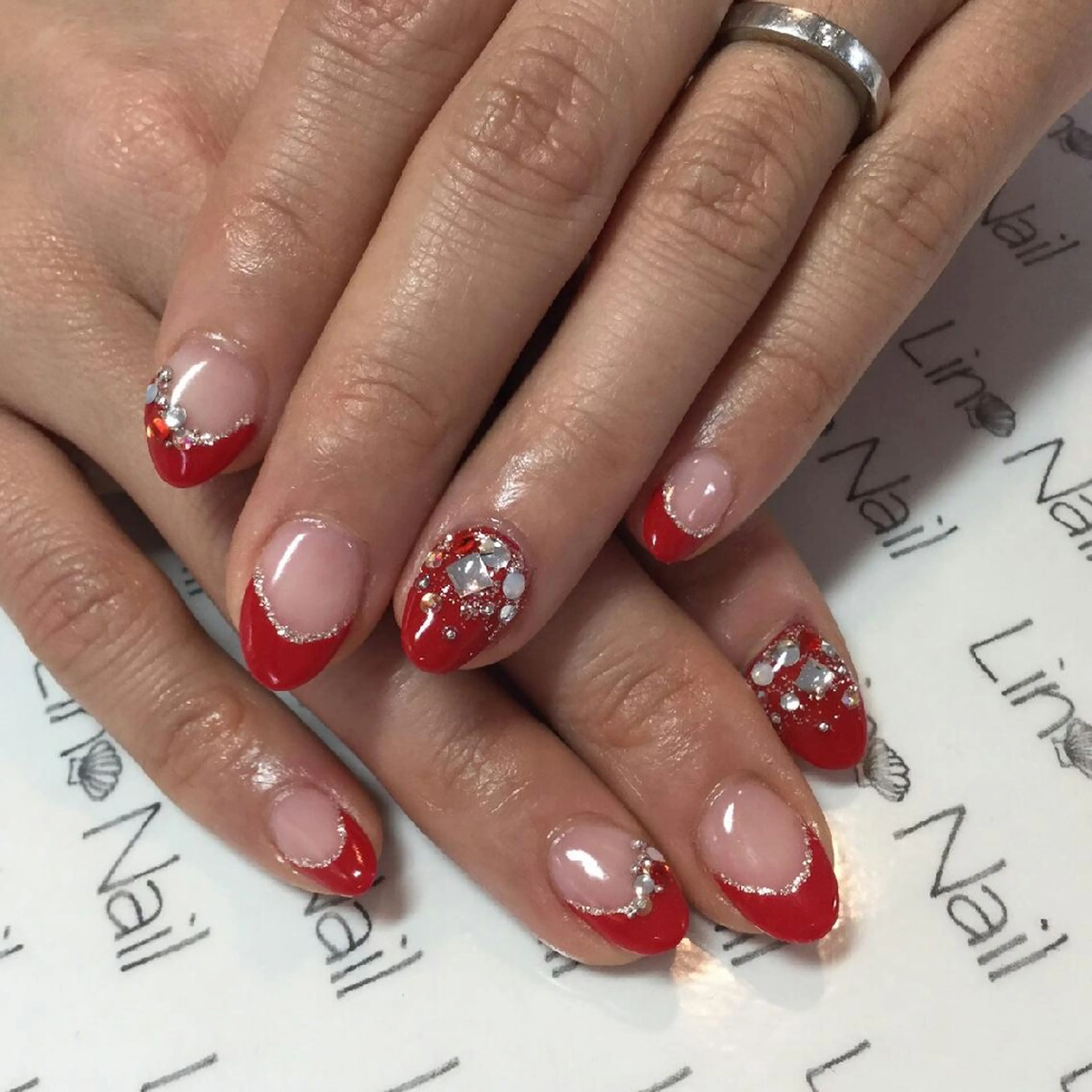 ショート ミディアム セミロング ロング カラー ネイル まつエク Lino Nail sekitomiのネイルデザイン