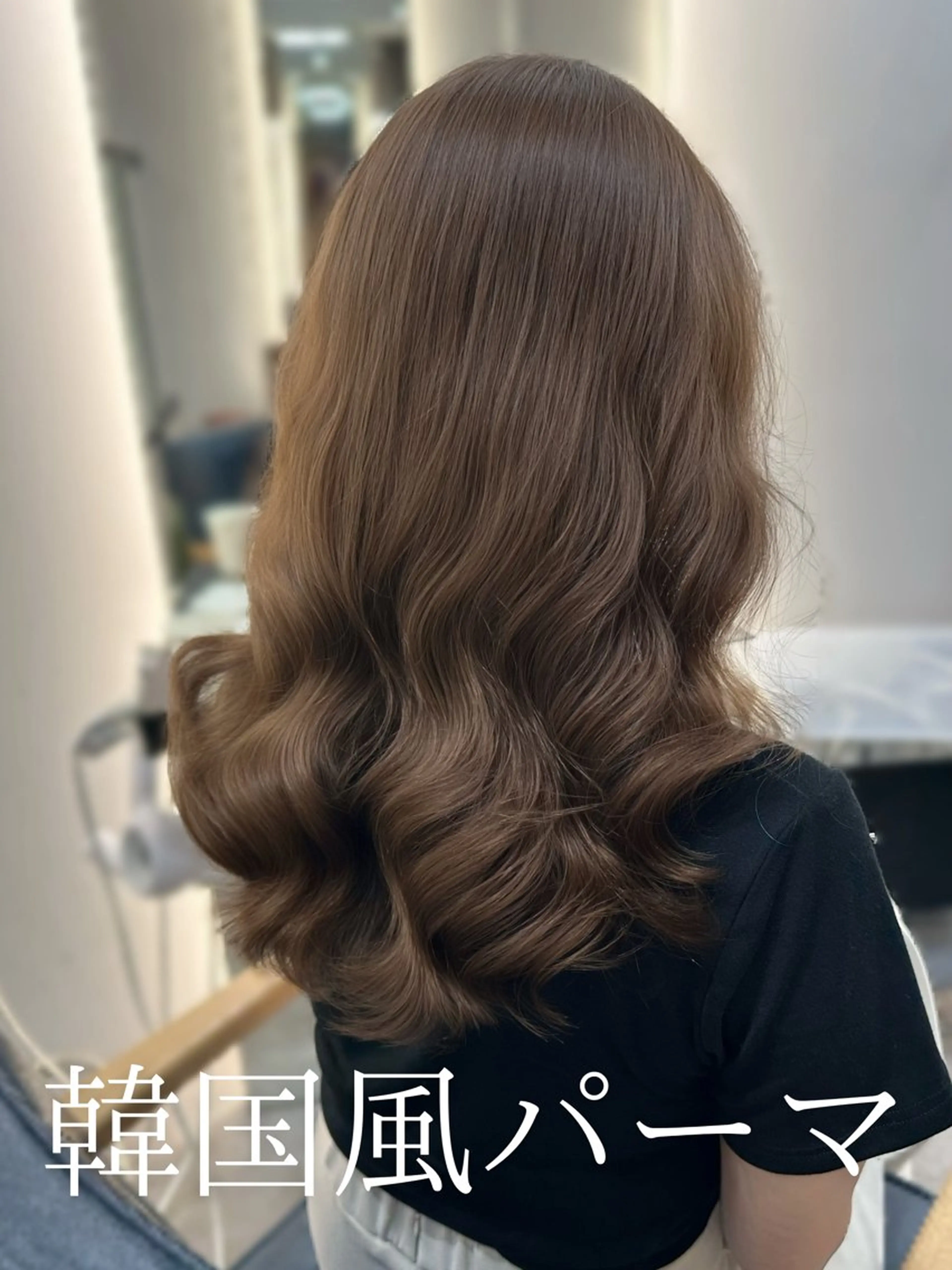 セミロング 韓国風パーマ/ 韓国ヘア/大森千寛のヘアスタイル