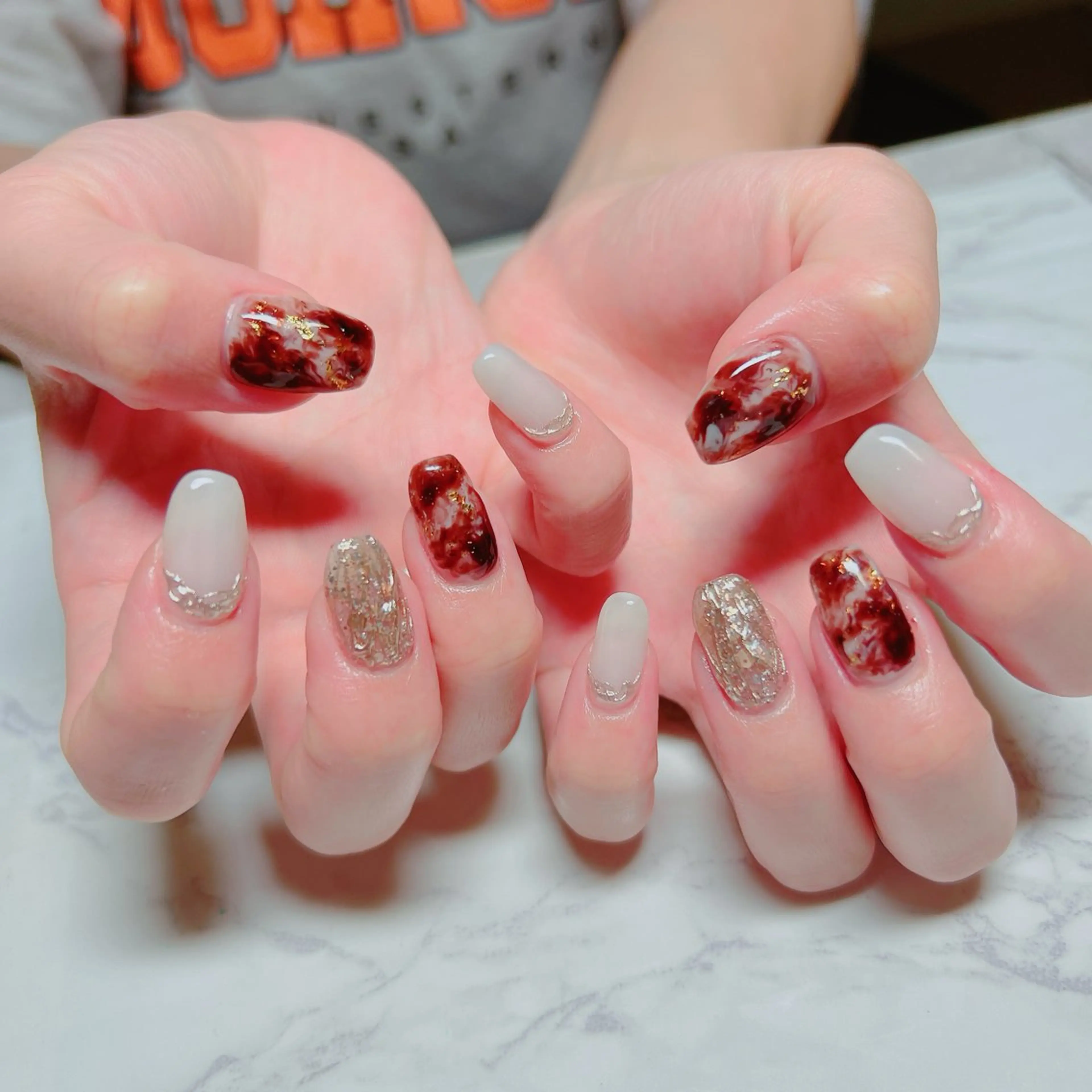 ネイル ニュアンスネイル ハンドネイル たきぐち みちこのネイルデザイン