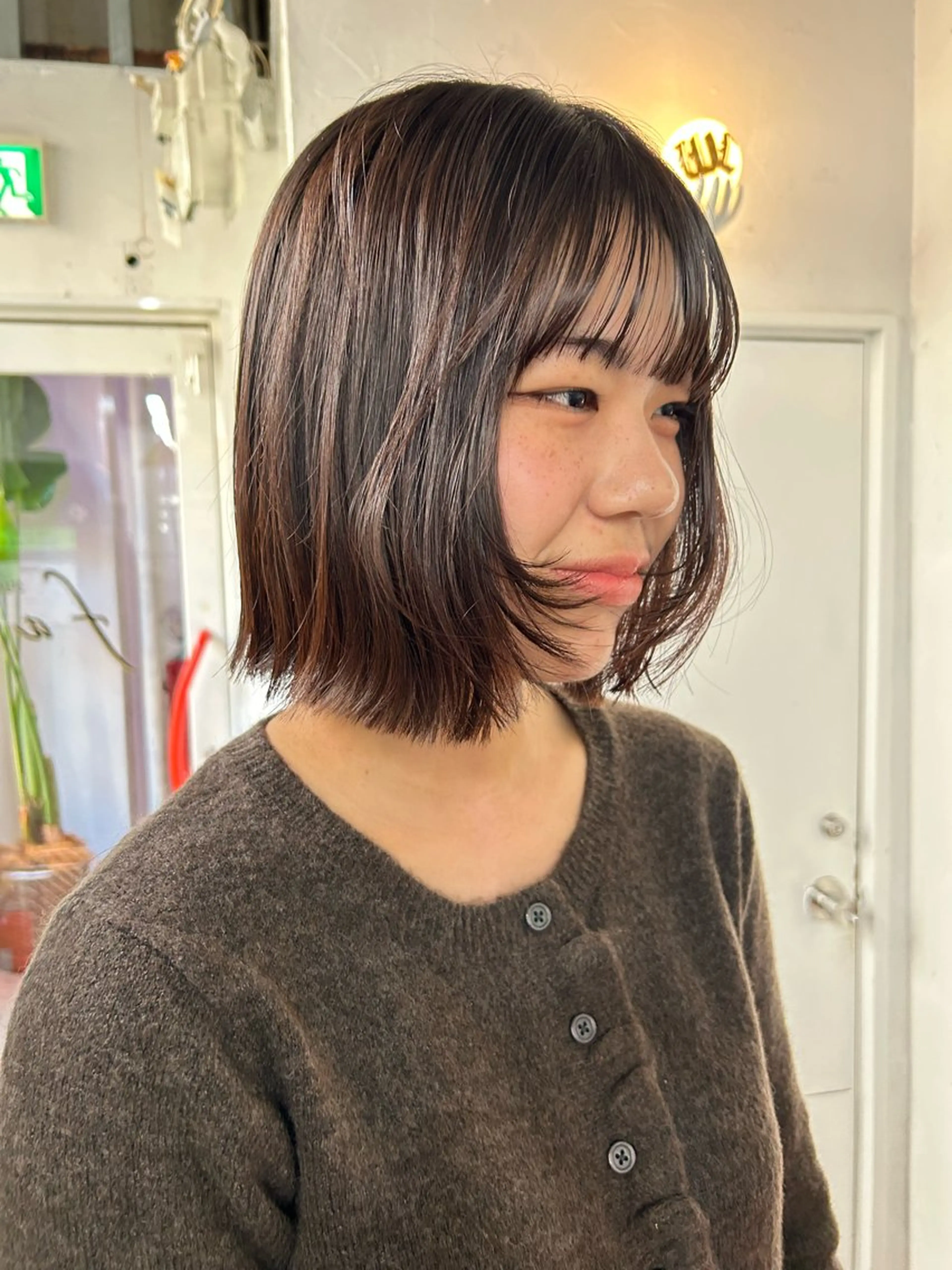 ミディアム ボブレイヤー ボブ レイヤーカット カット maho/垢抜け カラー♡パーマのヘアスタイル