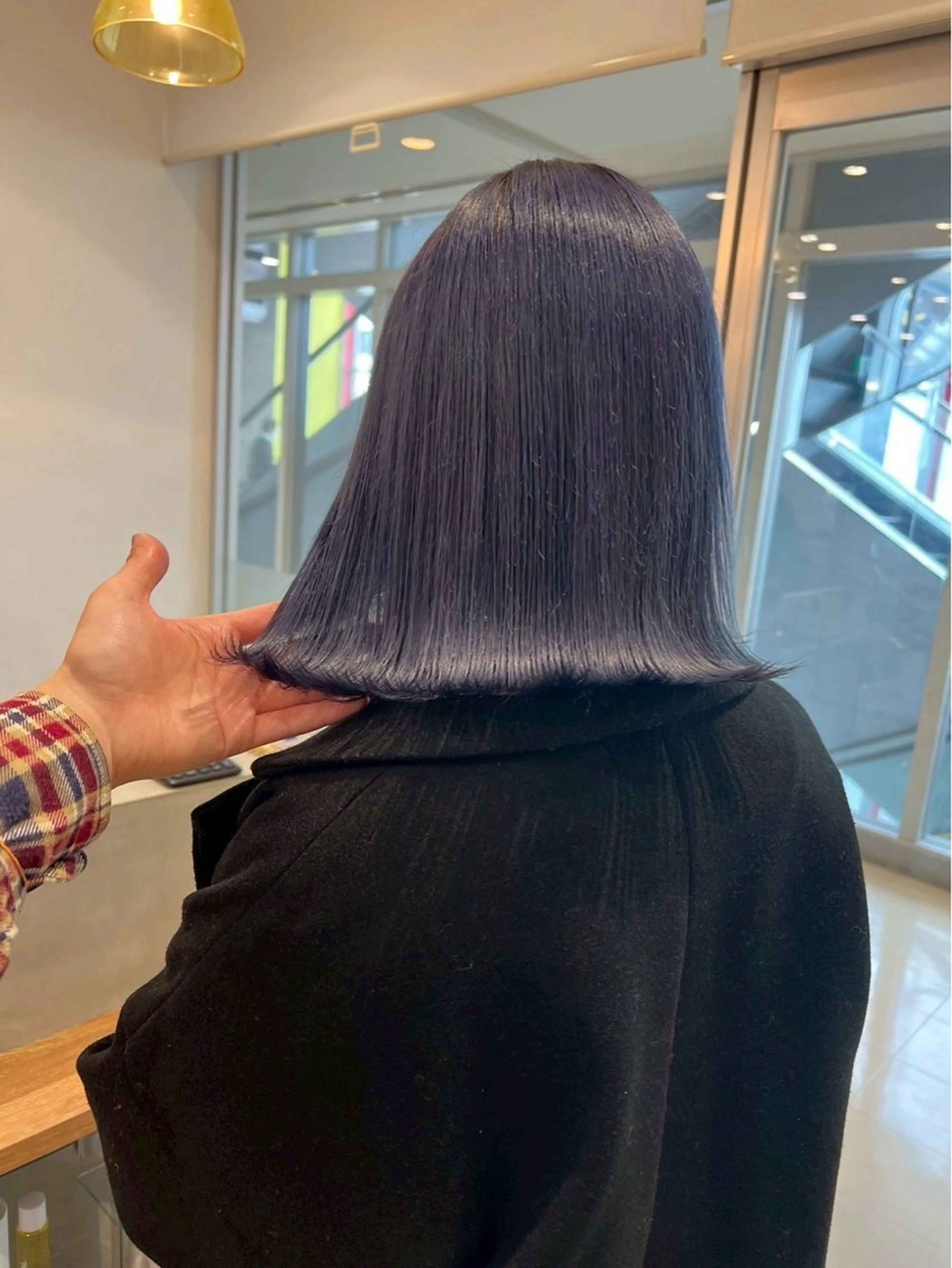 ミディアム カラー トリートメント ヘアカラー トリートメント 透明感イルミナカラー /寒色/MOMOKAのヘアスタイル