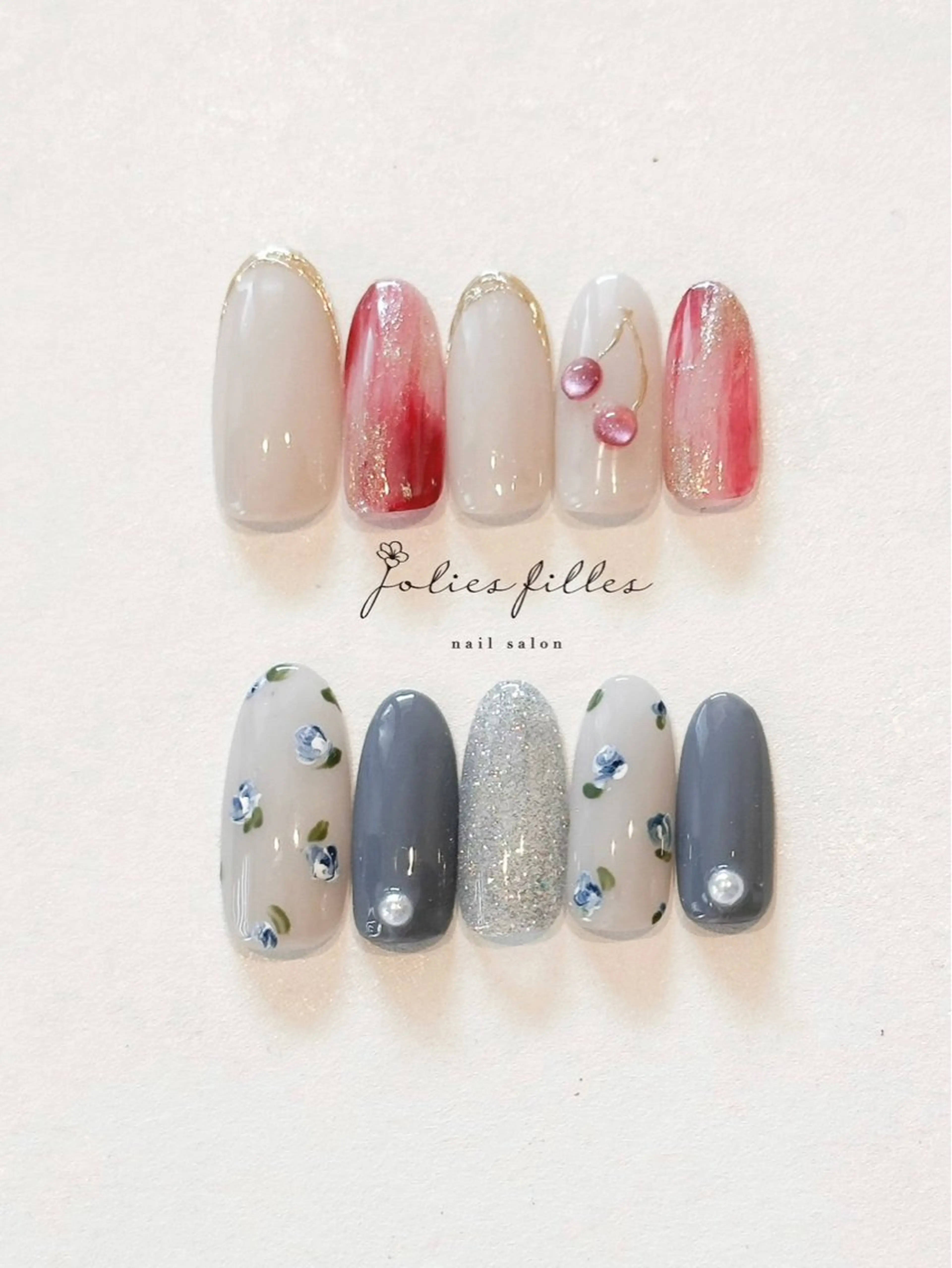 ネイル ハンドネイル ジョリフィーユ 長谷川のネイルデザイン