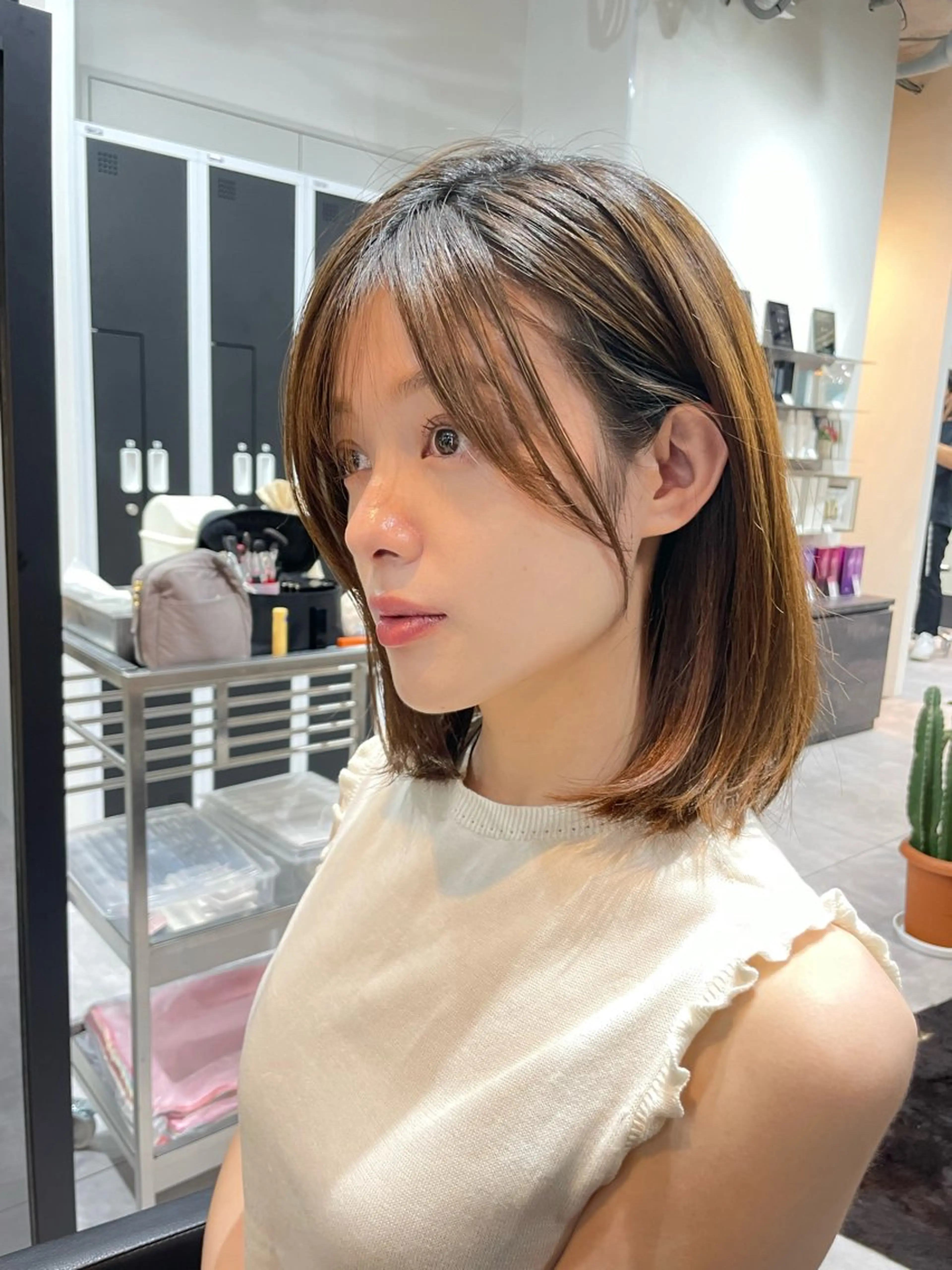 ミディアム 小田 桜のヘアスタイル