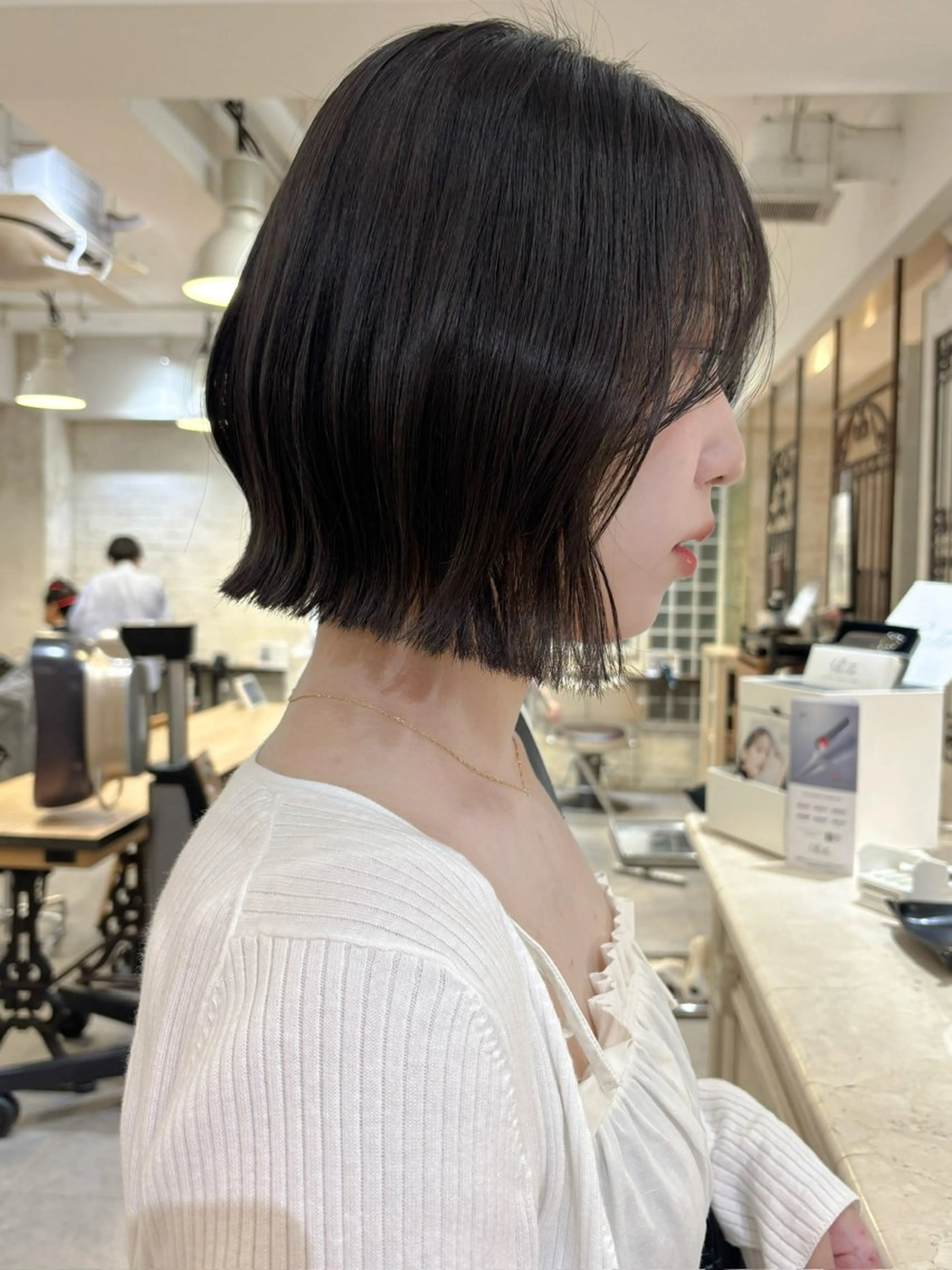 ミディアム カット トリートメント MINX青山店所属・結莉/ボブ/ 縮毛矯正のヘアスタイル