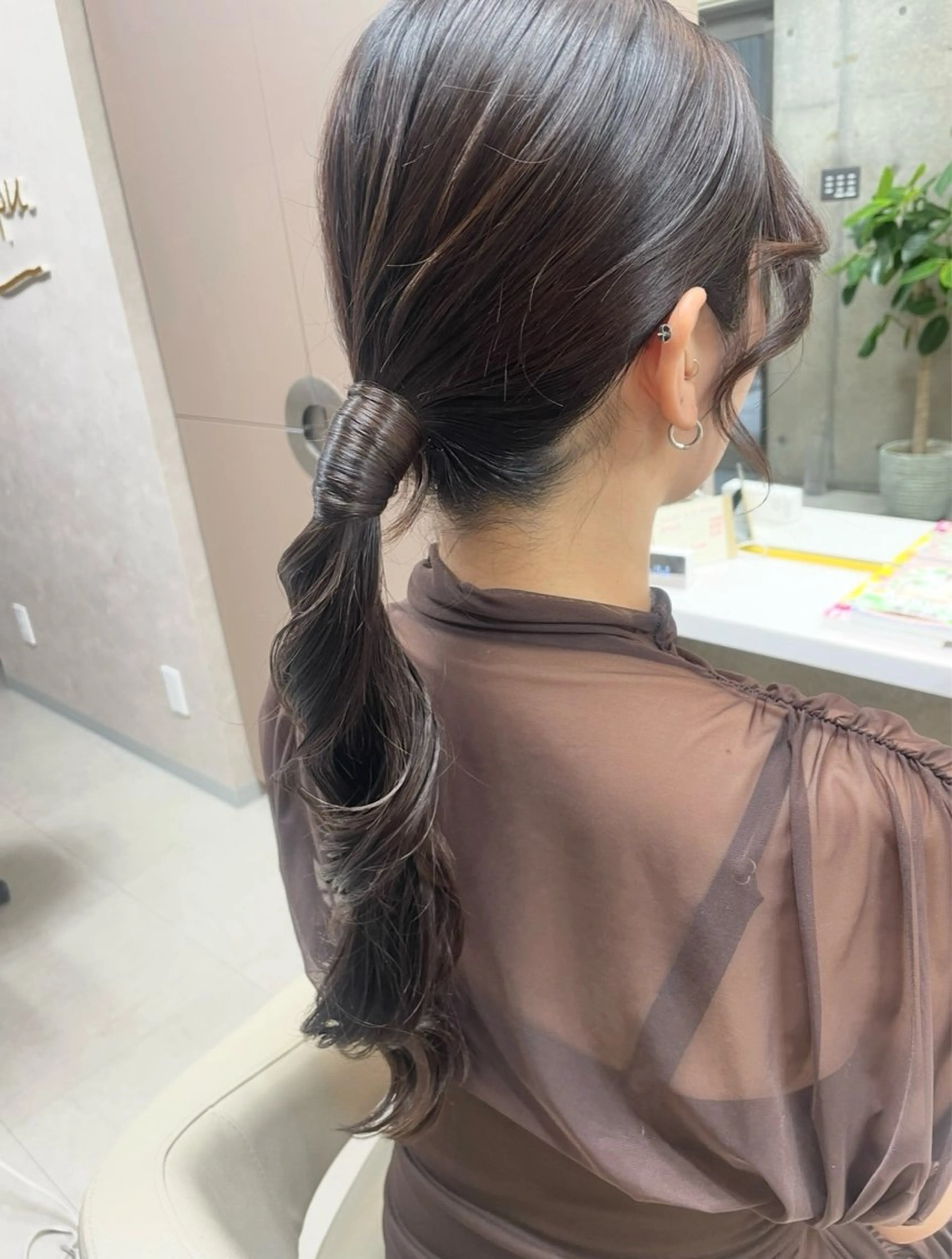 ロング ヘアアレンジ ヘアセット 坂本 沙也加のヘアスタイル