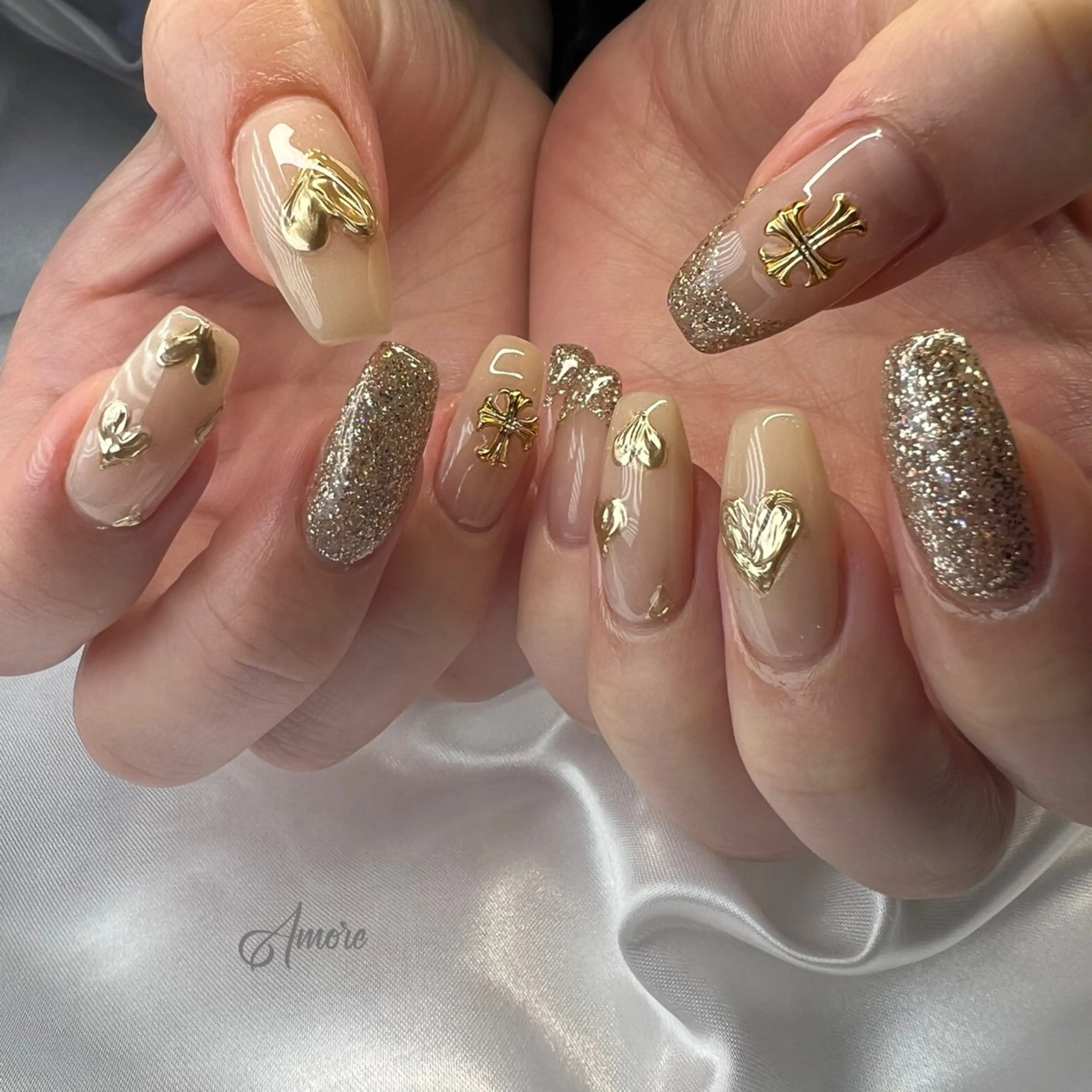 ネイル ジェルネイル キラキラネイル 韓国ネイル マグネットネイル ミラーネイル You kyehwaのネイルデザイン