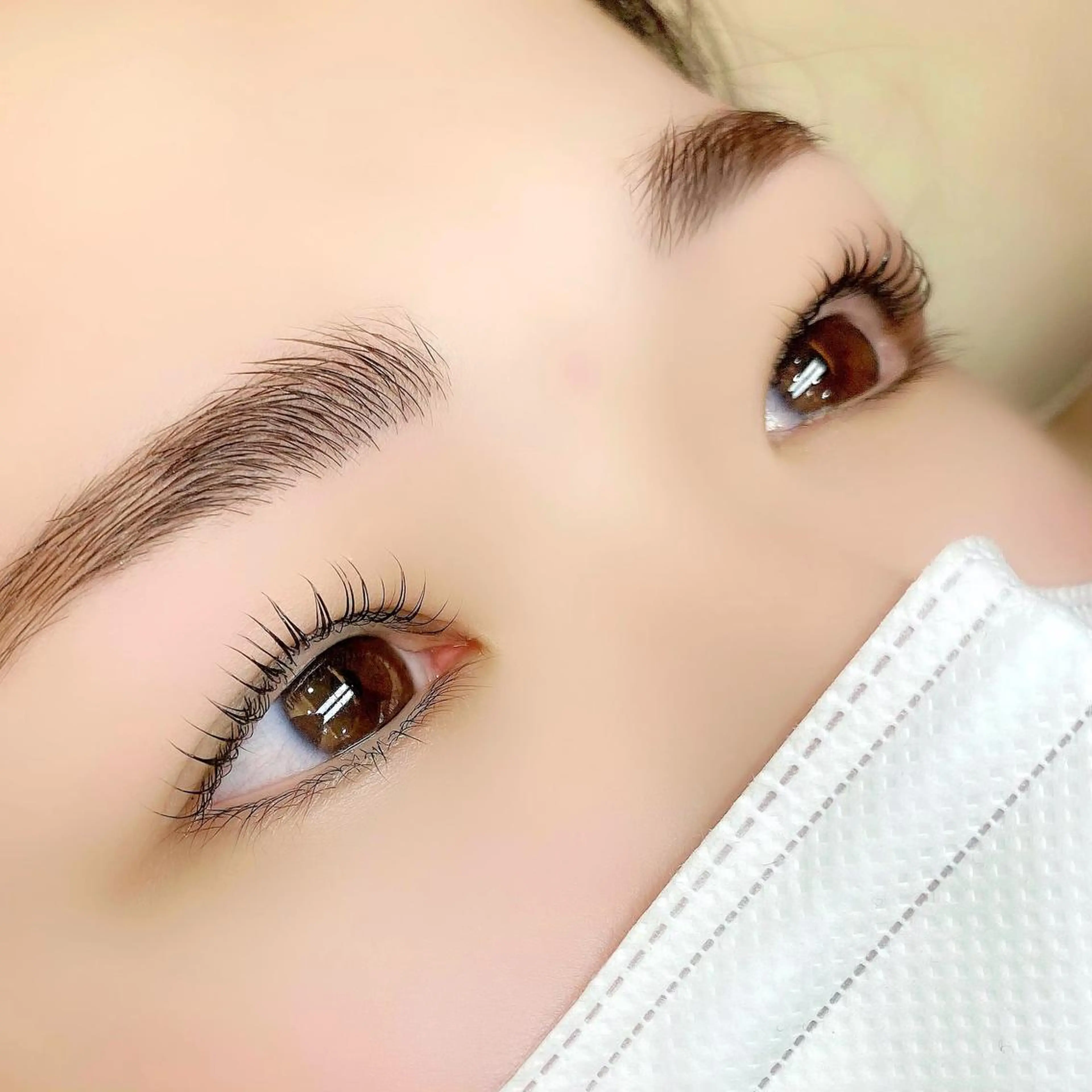 マツエク・マツパ 一重×まつ毛パーマ マツパ OPS hair ミクのマツエク・マツパデザイン