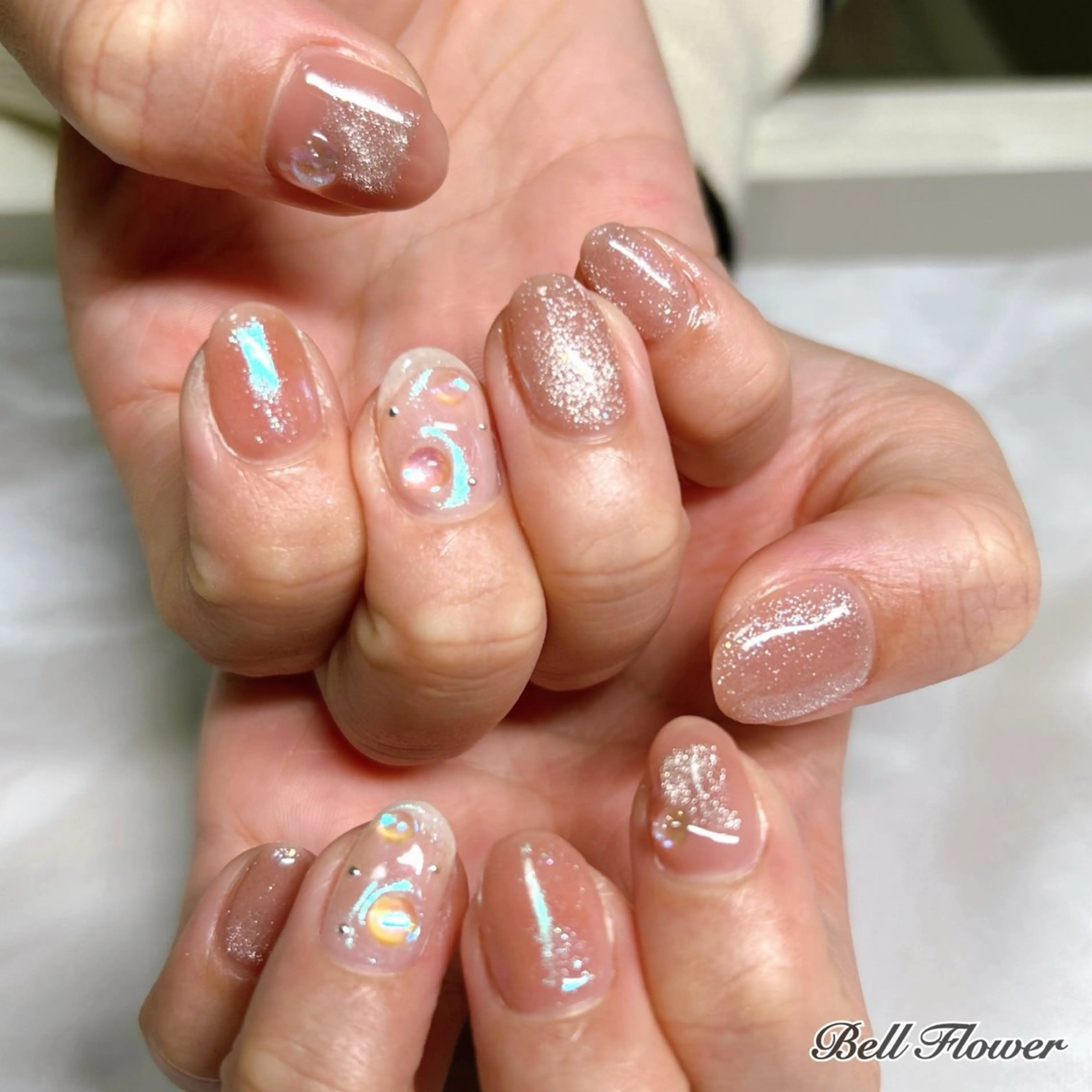 ネイル ハンドネイル Bell Flowerのネイルデザイン