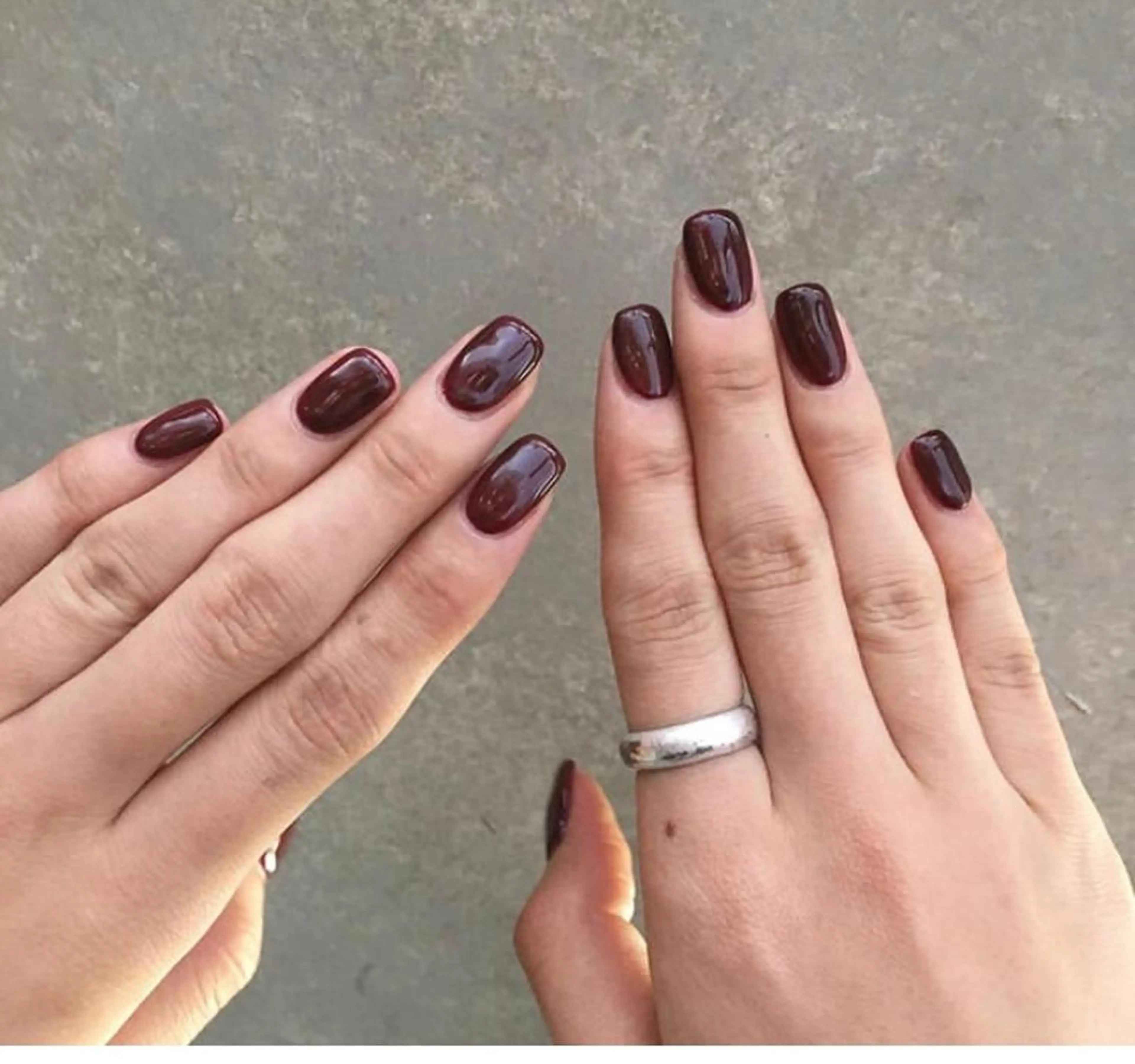 ネイル ブラウン ハンドネイル Kureha/ネイル トレンドヘアのネイルデザイン