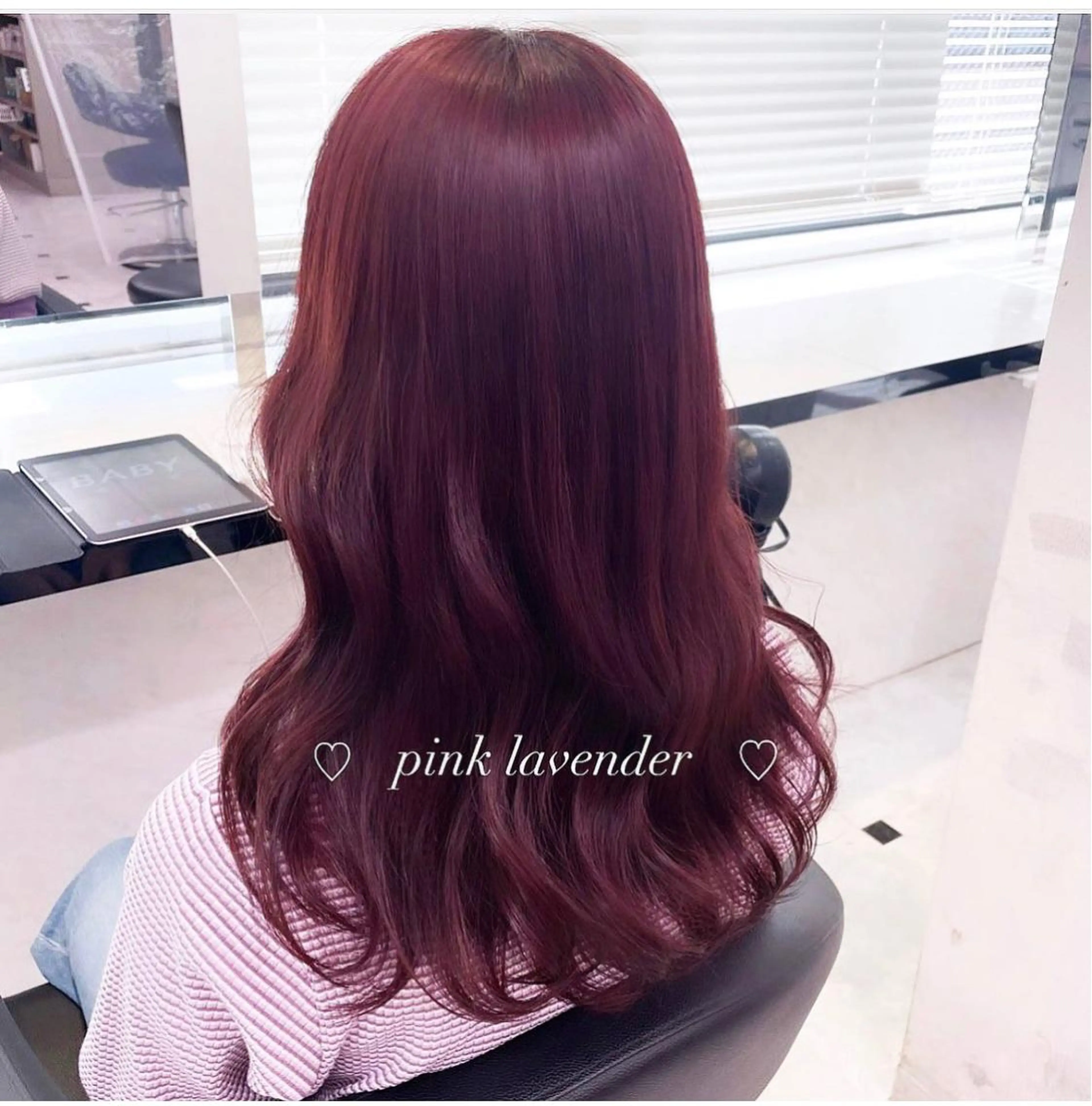 カラー RIKO👼🏻💓 韓国ガーリーのヘアスタイル