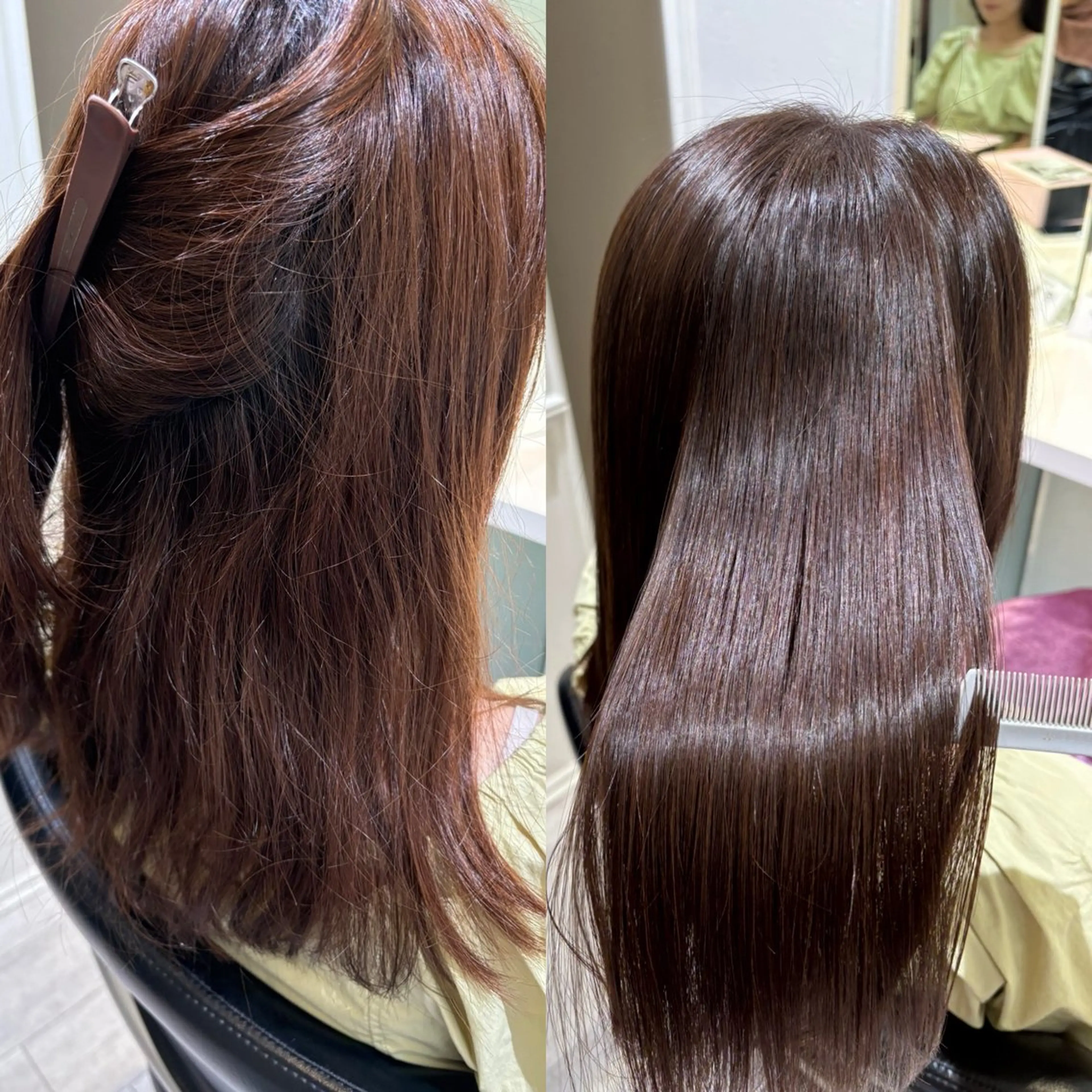 セミロング カット 縮毛矯正 💎髪質改善/縮毛矯 正特化💎鈴木一寿のヘアスタイル