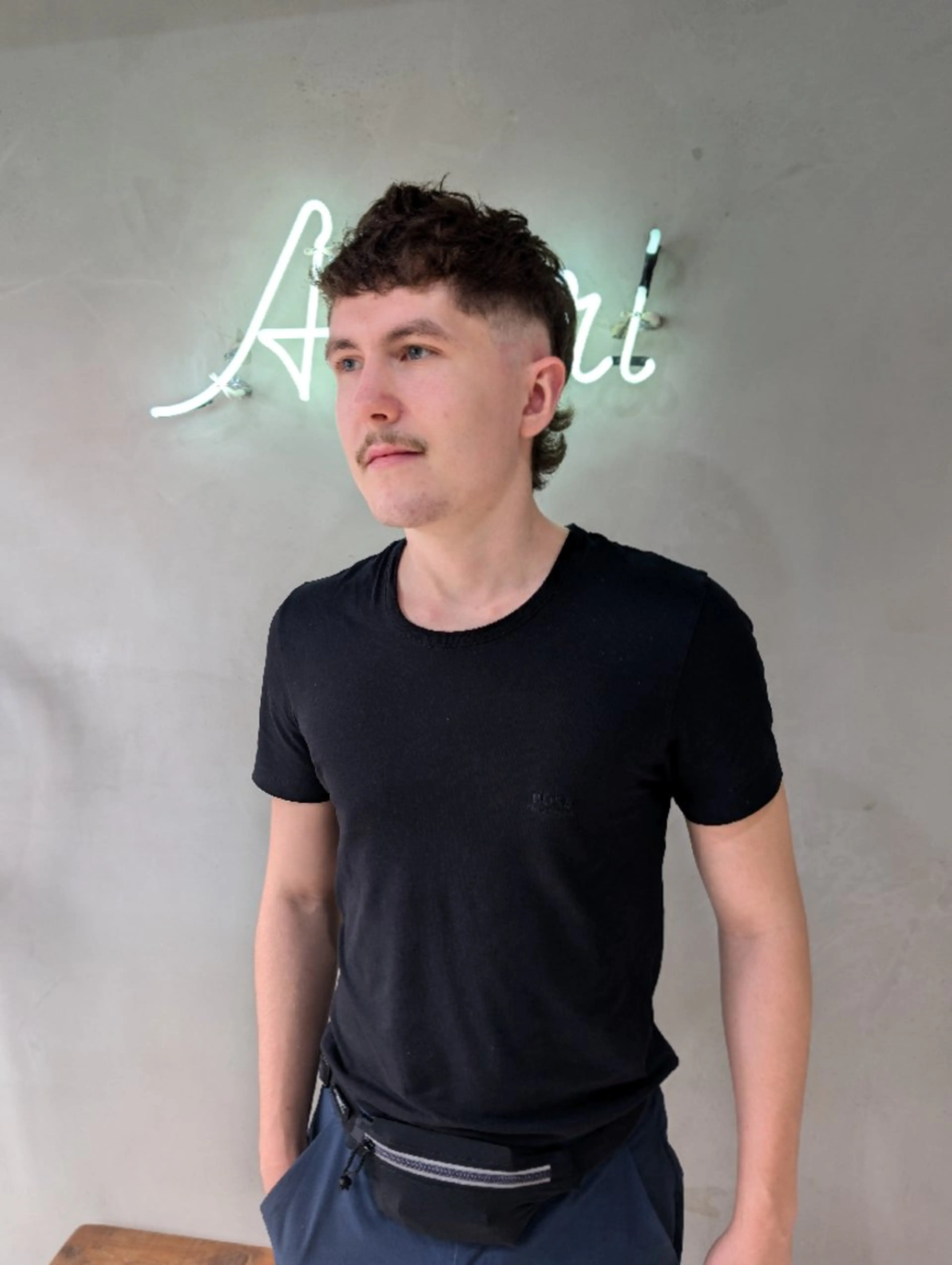 ショート カラー パーマ ヘアアレンジ メンズ カット パーマ トリートメント 【毛流れヘア】 人気No.1/ユウキのヘアスタイル