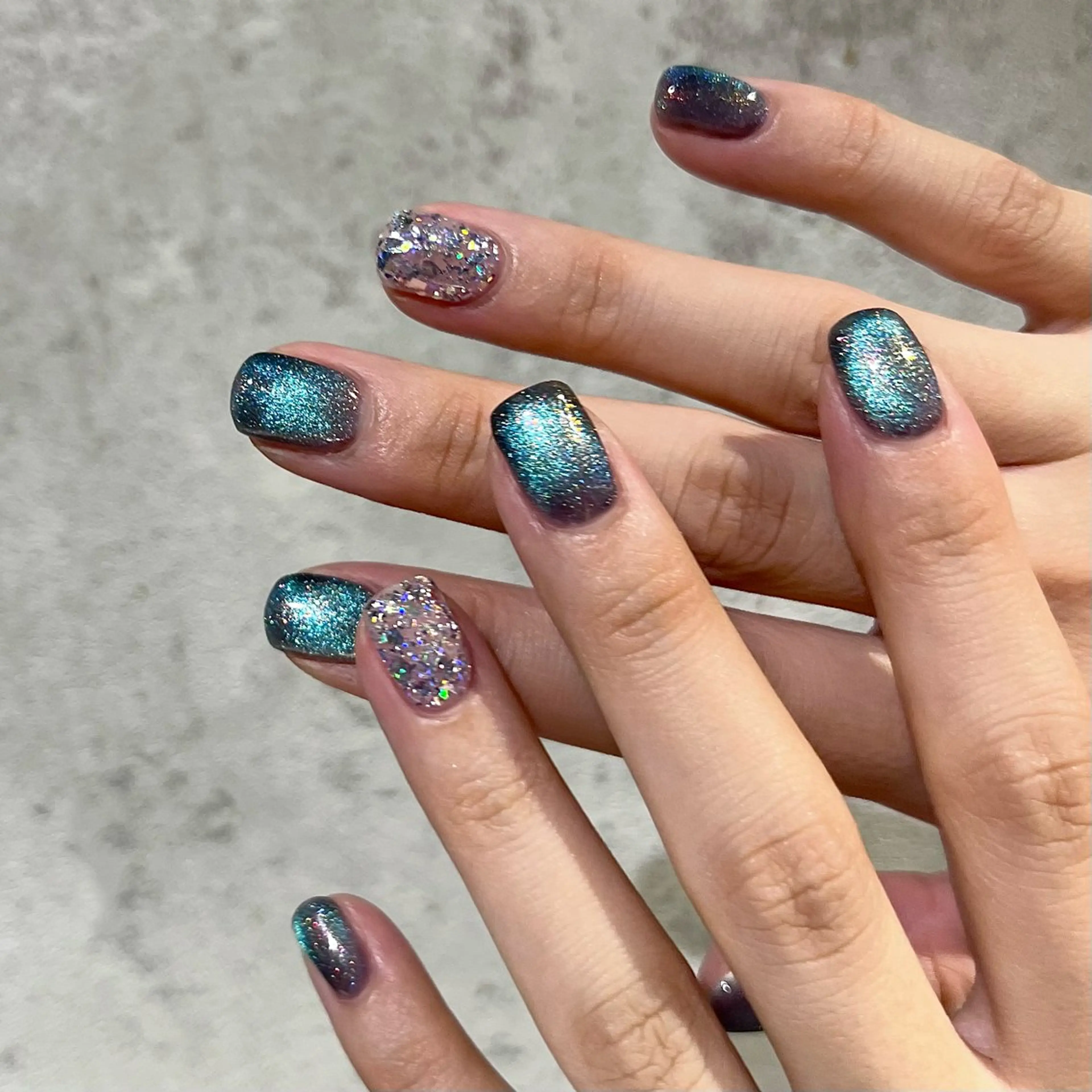 ネイル ラメ(グリッター) Lumiere _rikaのネイルデザイン