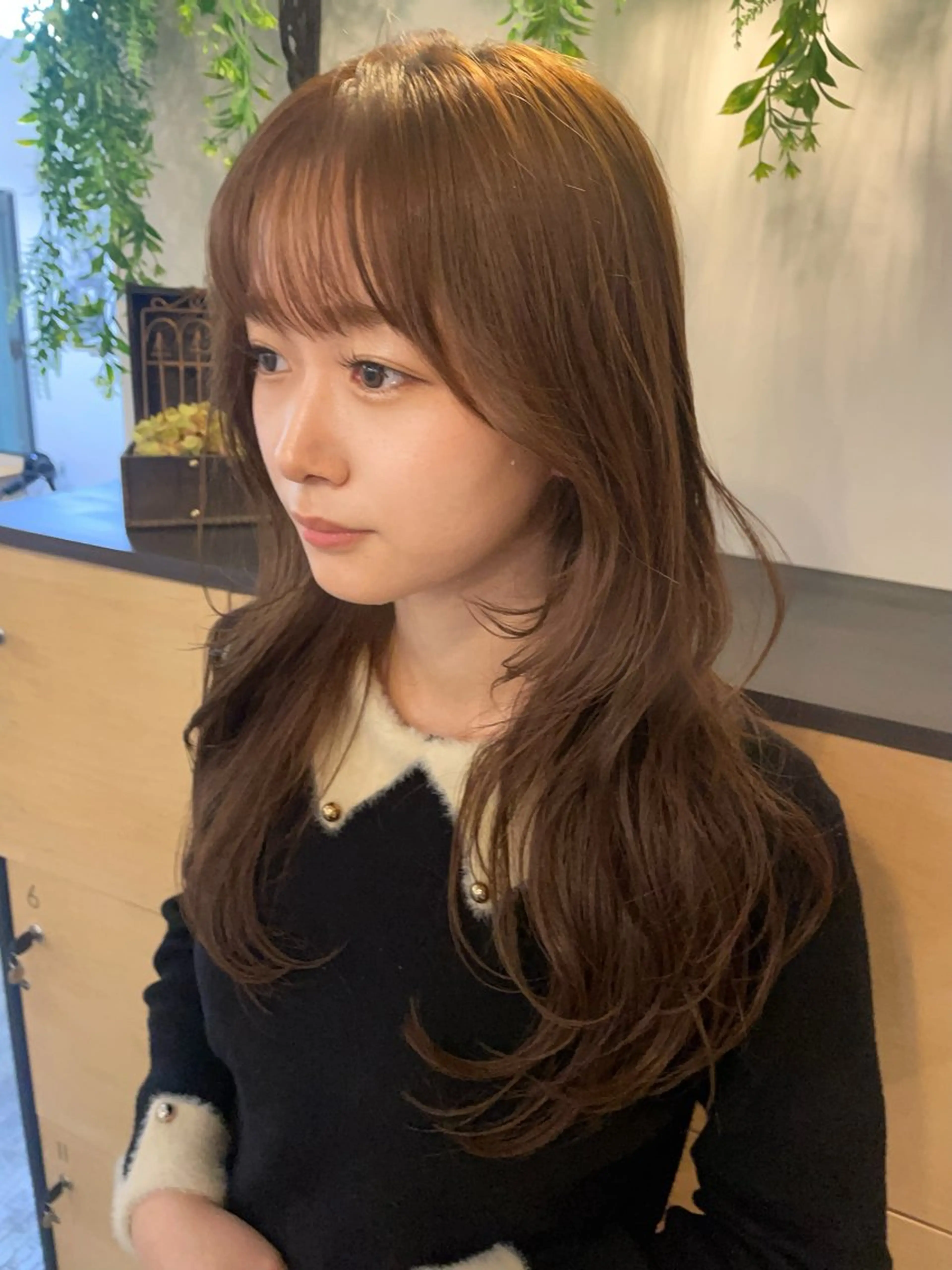 ロング カラー カット モテるブラウンカラー の達人Tomoyaのヘアスタイル