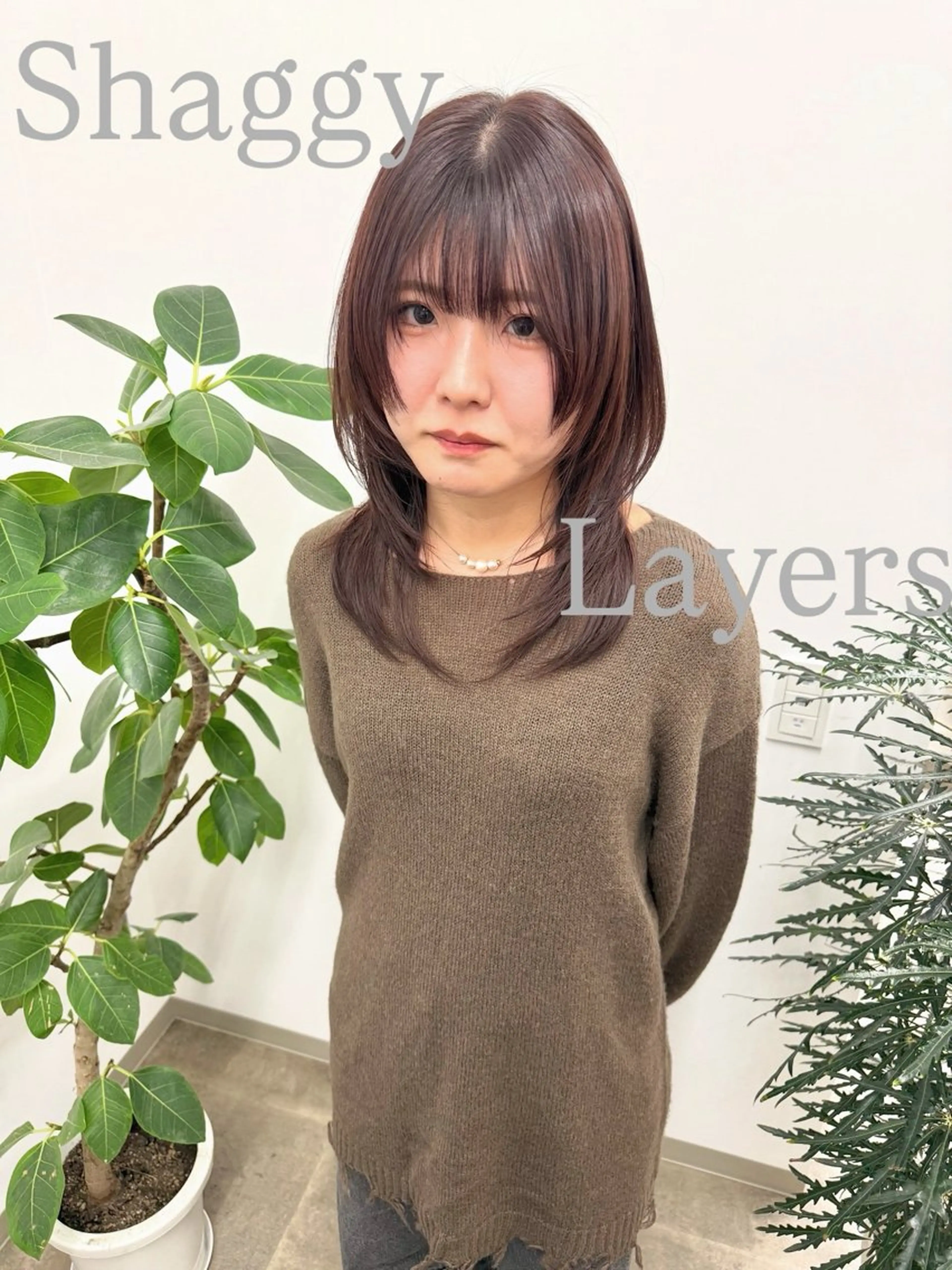 ミディアム レイヤーカット カット ヘアカラー 📍葛西りんたろう/ ENVのヘアスタイル