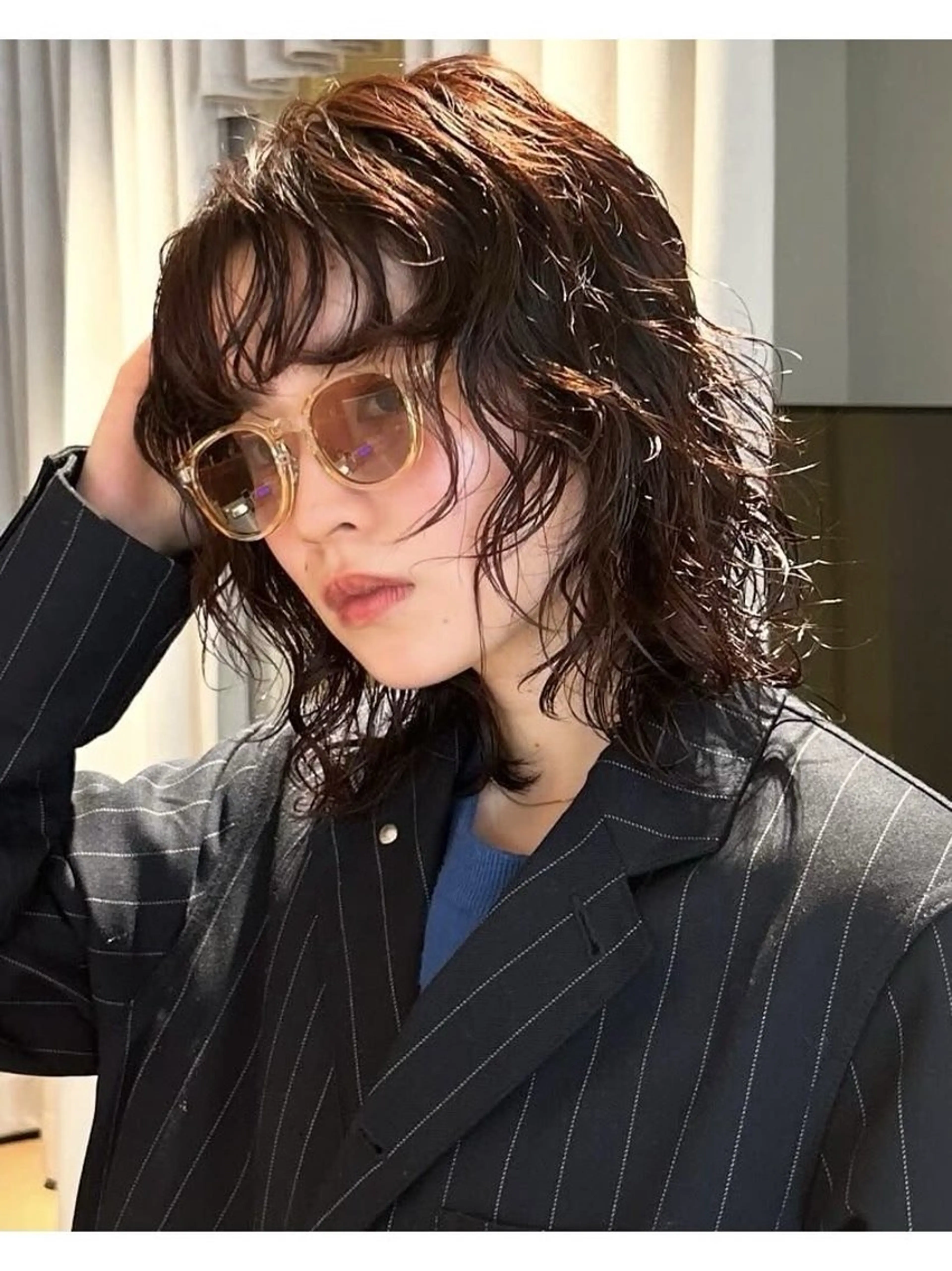 🌀レディースカット+ミディアムパーマ+トリートメント🌀⚠️注意事項を必ずお読みください!の写真