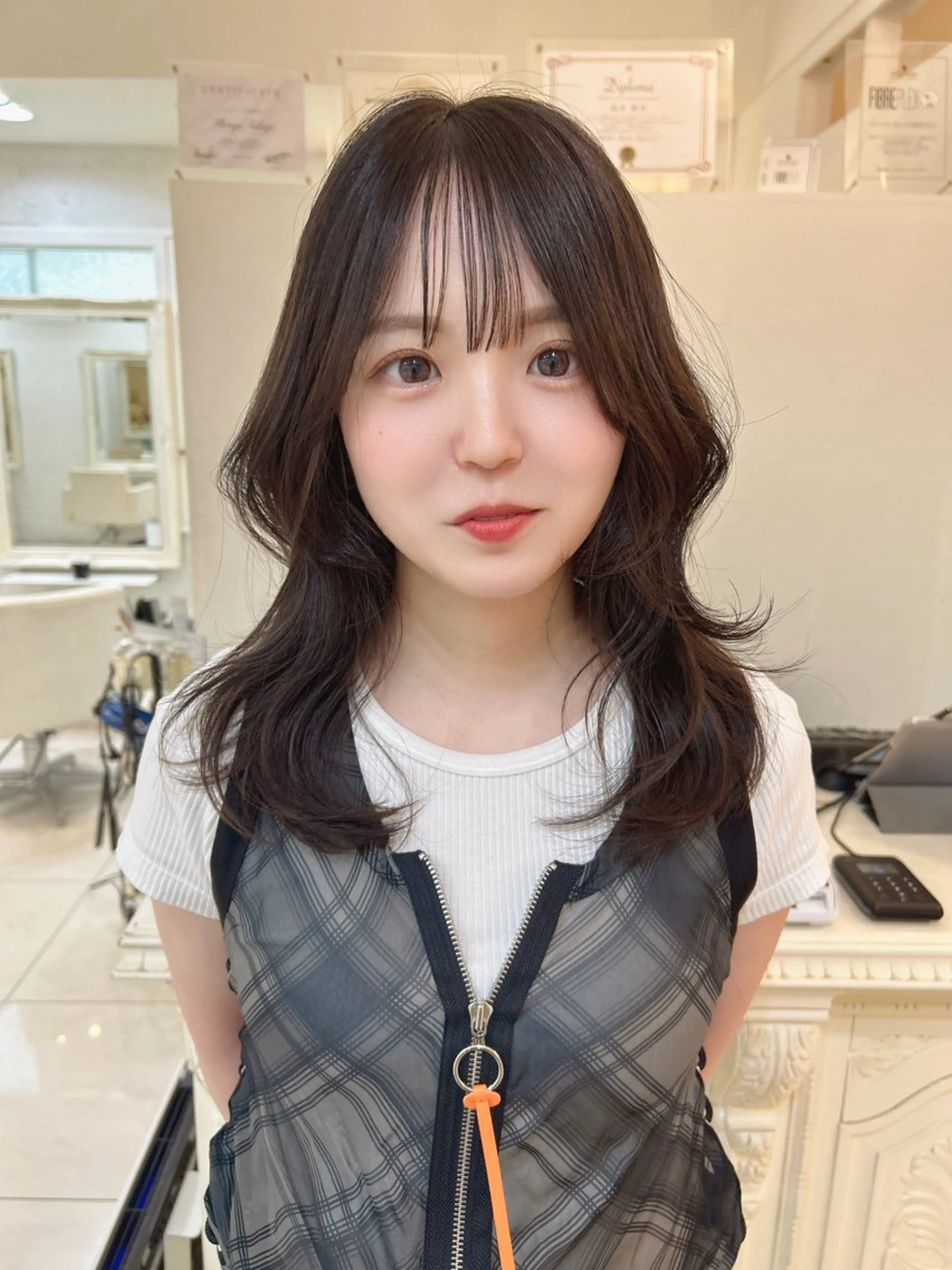 ミディアム カラー くびれヘア カット ヘアカラー トリートメント 透明感カラー🫧ヘア セット🫧松本菜月の眉毛・アイブロウイメージ