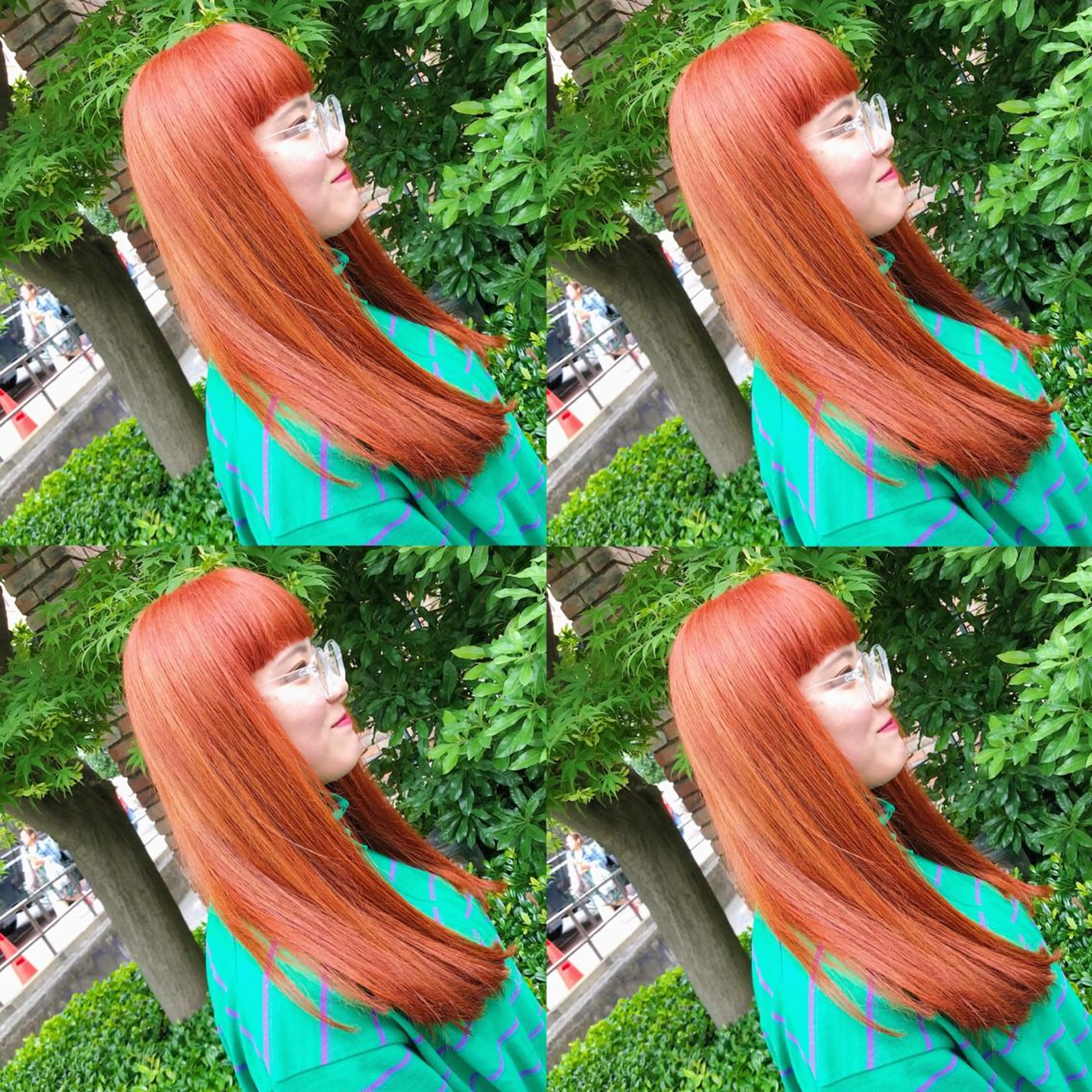 ロング カラー ヘアアレンジ メンズ キッズ カット ヘアカラー トリートメント 💟Chloe原宿店 🩶ハイトーンのヘアスタイル