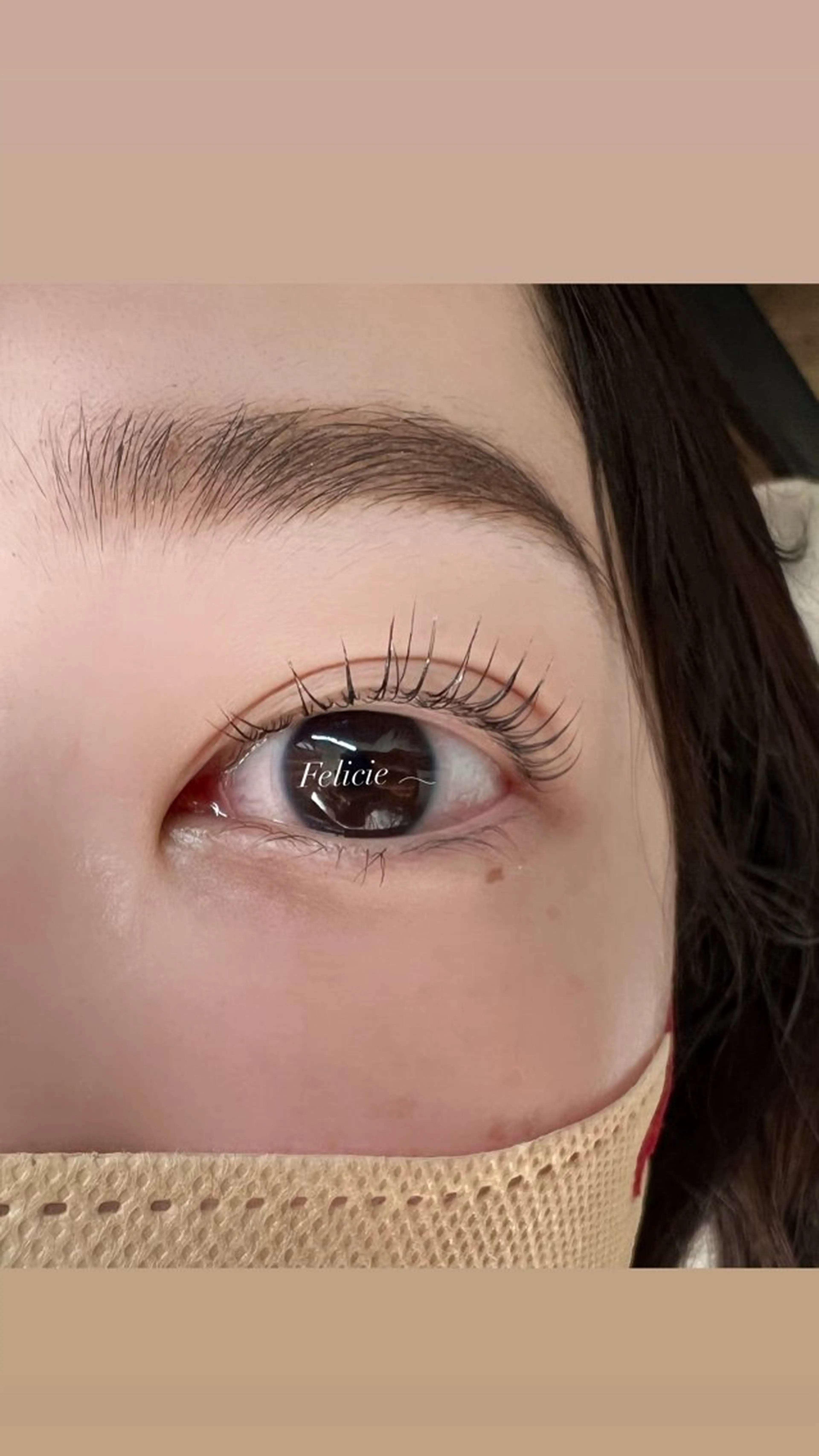 マツエク・マツパ パリジェンヌラッシュリフト マツパ Felicie＊ Sayakaのマツエク・マツパデザイン