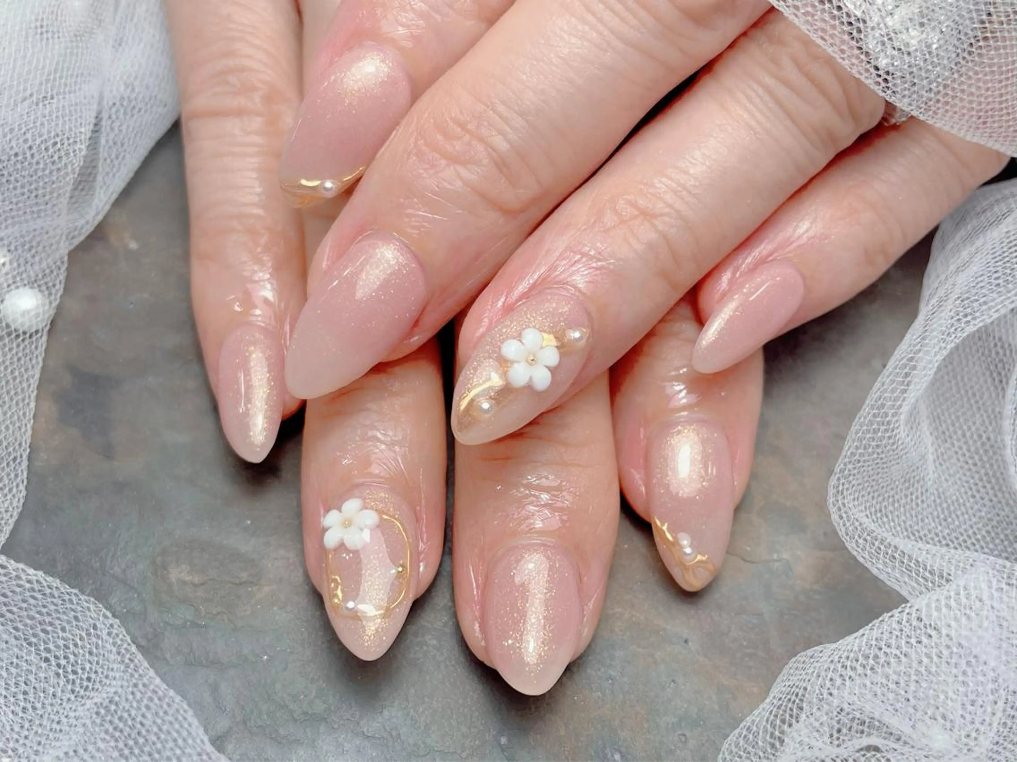 ネイル ハンドネイル マジック ミラーのネイルデザイン