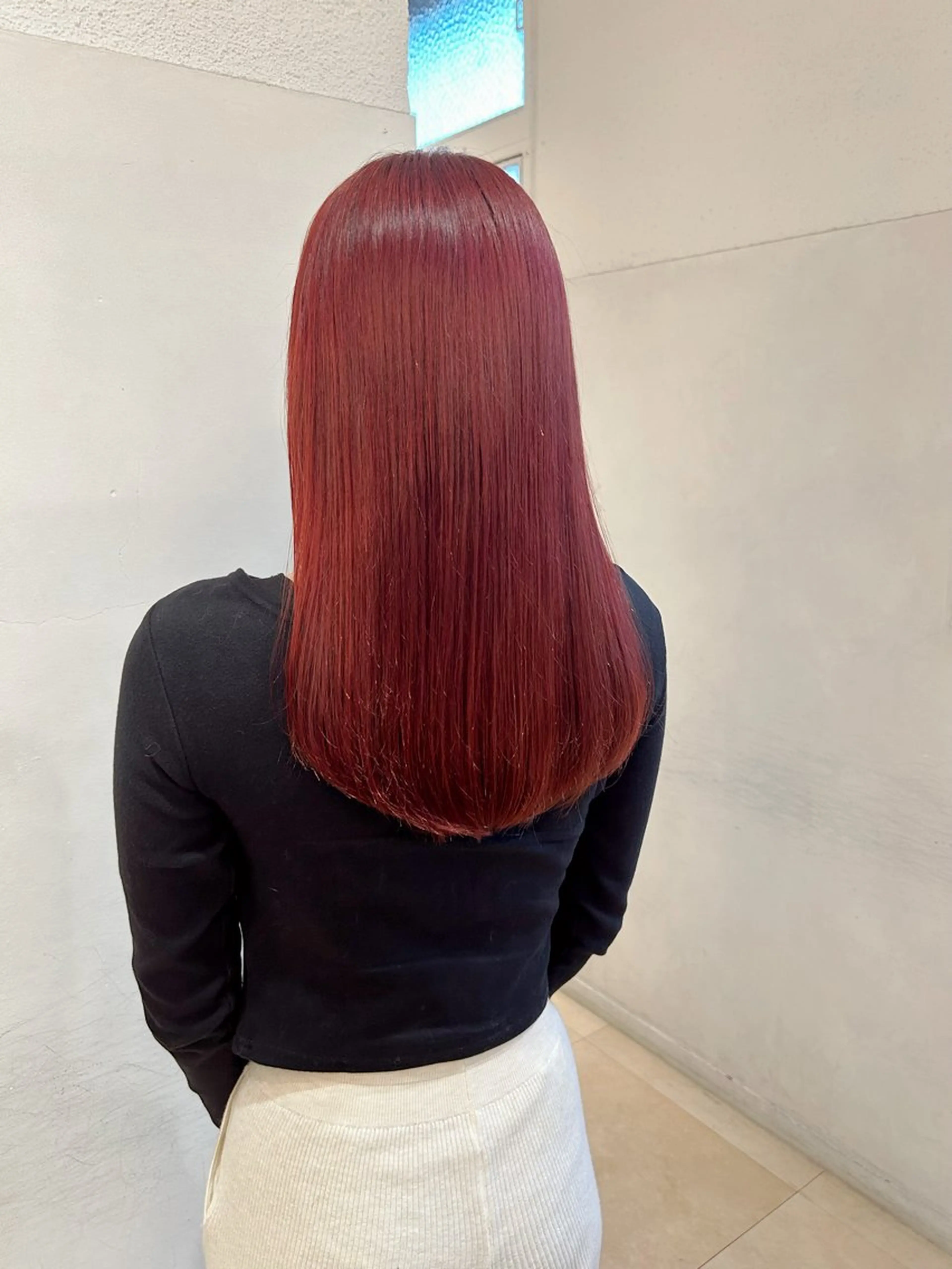 セミロング ヘアカラー ゆうき あすかのヘアスタイル