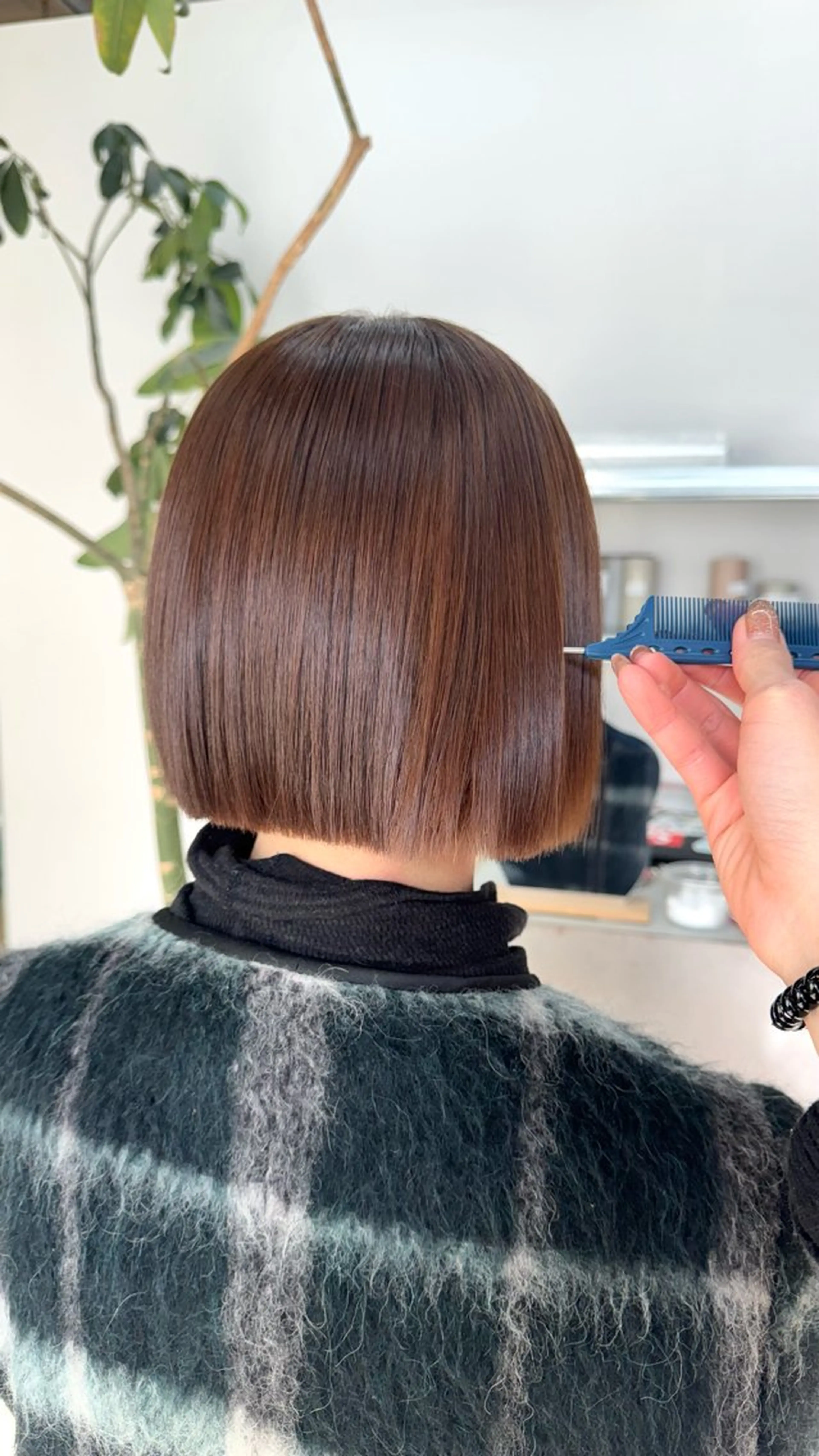 ショート ボブ 髪質改善 縮毛矯正 縮毛矯正 MAUVE MIYUのヘアスタイル