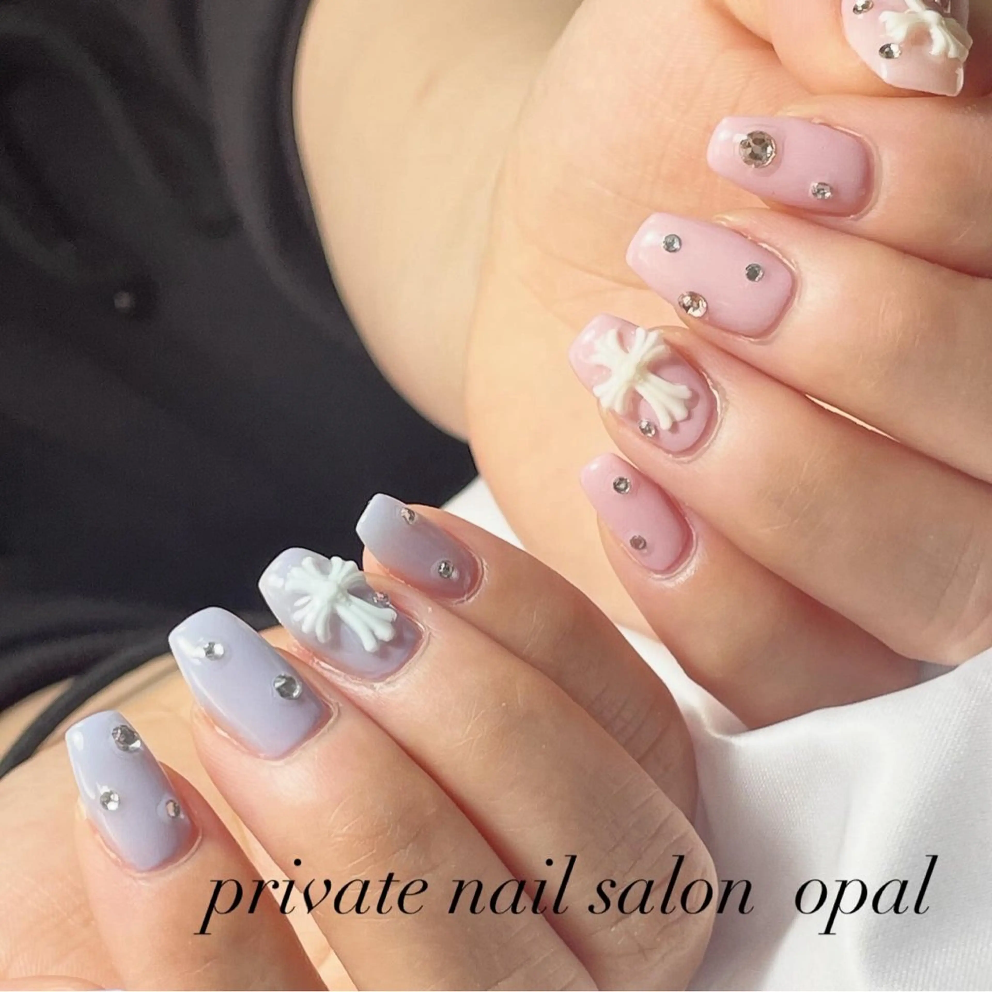 ４月12日限定　 残り1名様　ワンカラーかラメグラデーション＋パーツ乗せ放題の写真