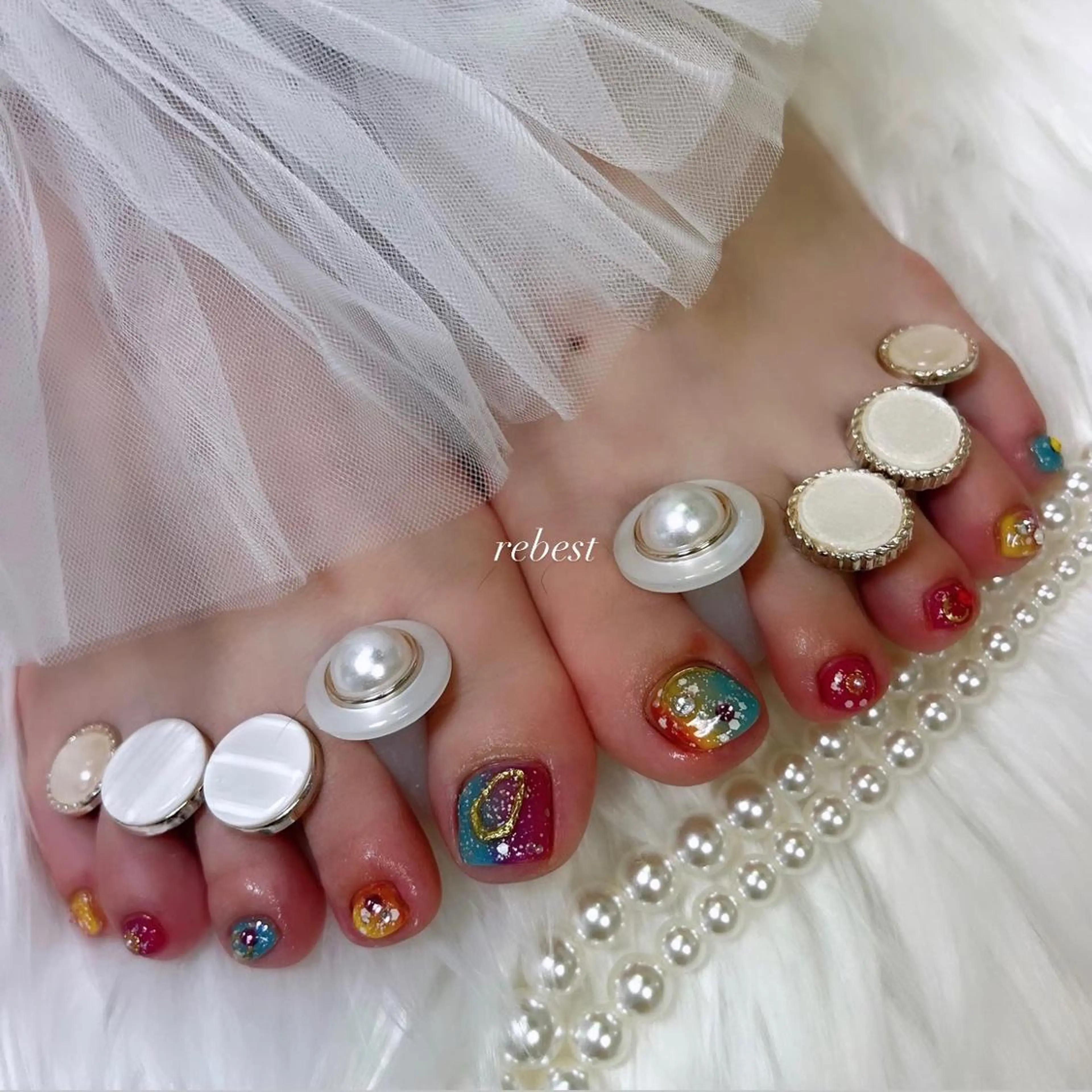 ネイル REBEST京橋 🦋Curumiのネイルデザイン