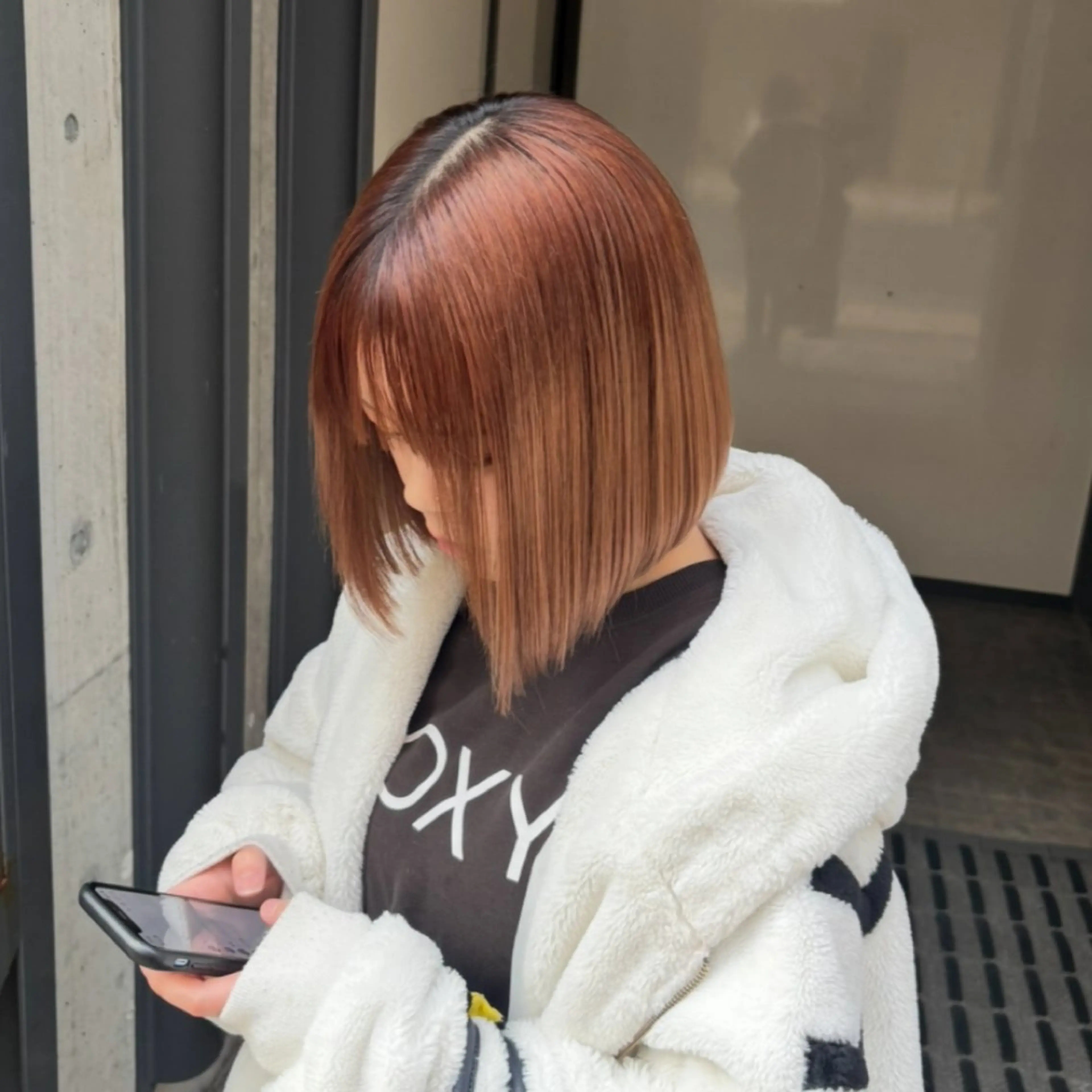 ショート 切りっぱなしボブ ボブ CONAN｜盛岡ボブ 特化/タッセルボブのヘアスタイル