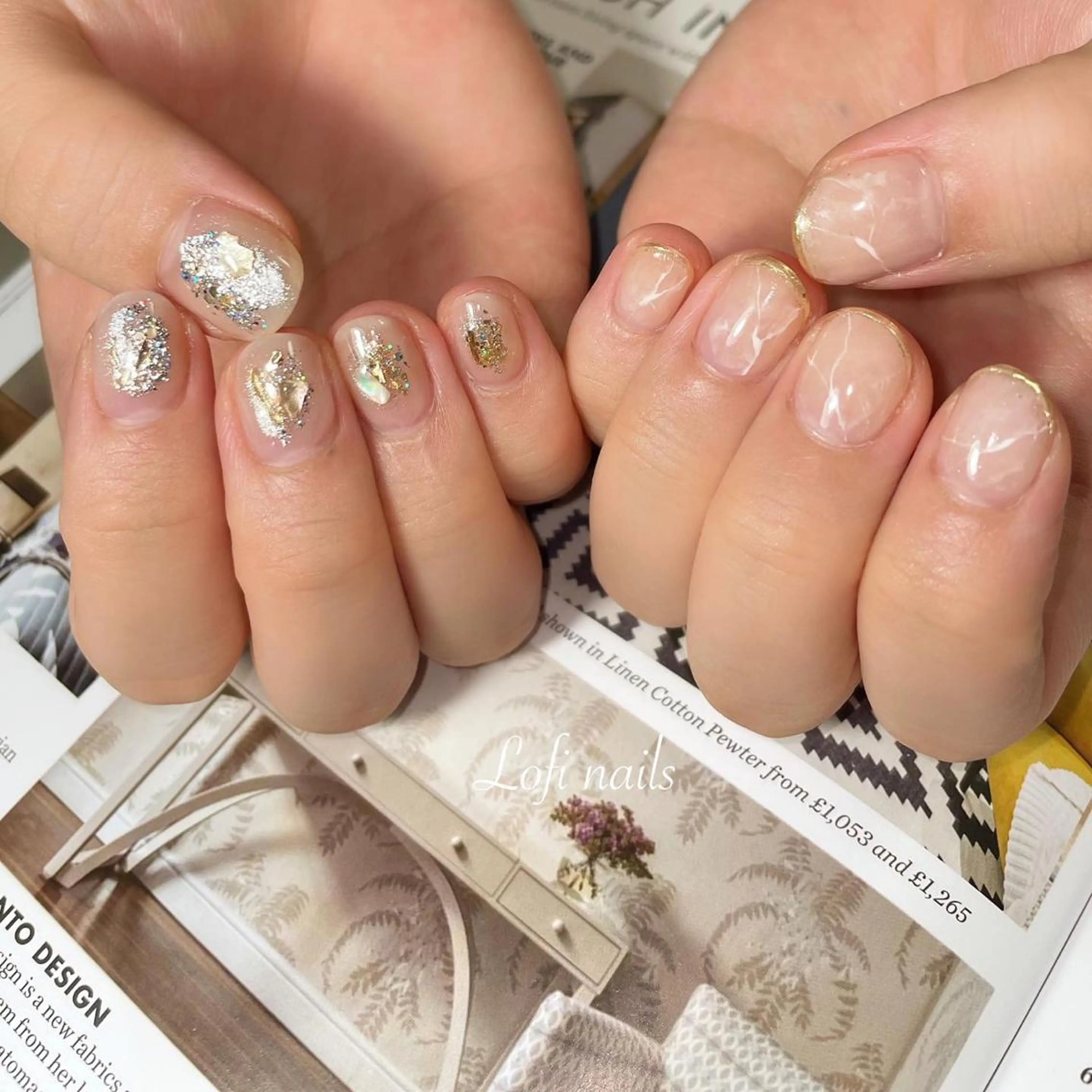 ネイル 大理石ネイル(マーブル) Lofinails ちひろのネイルデザイン