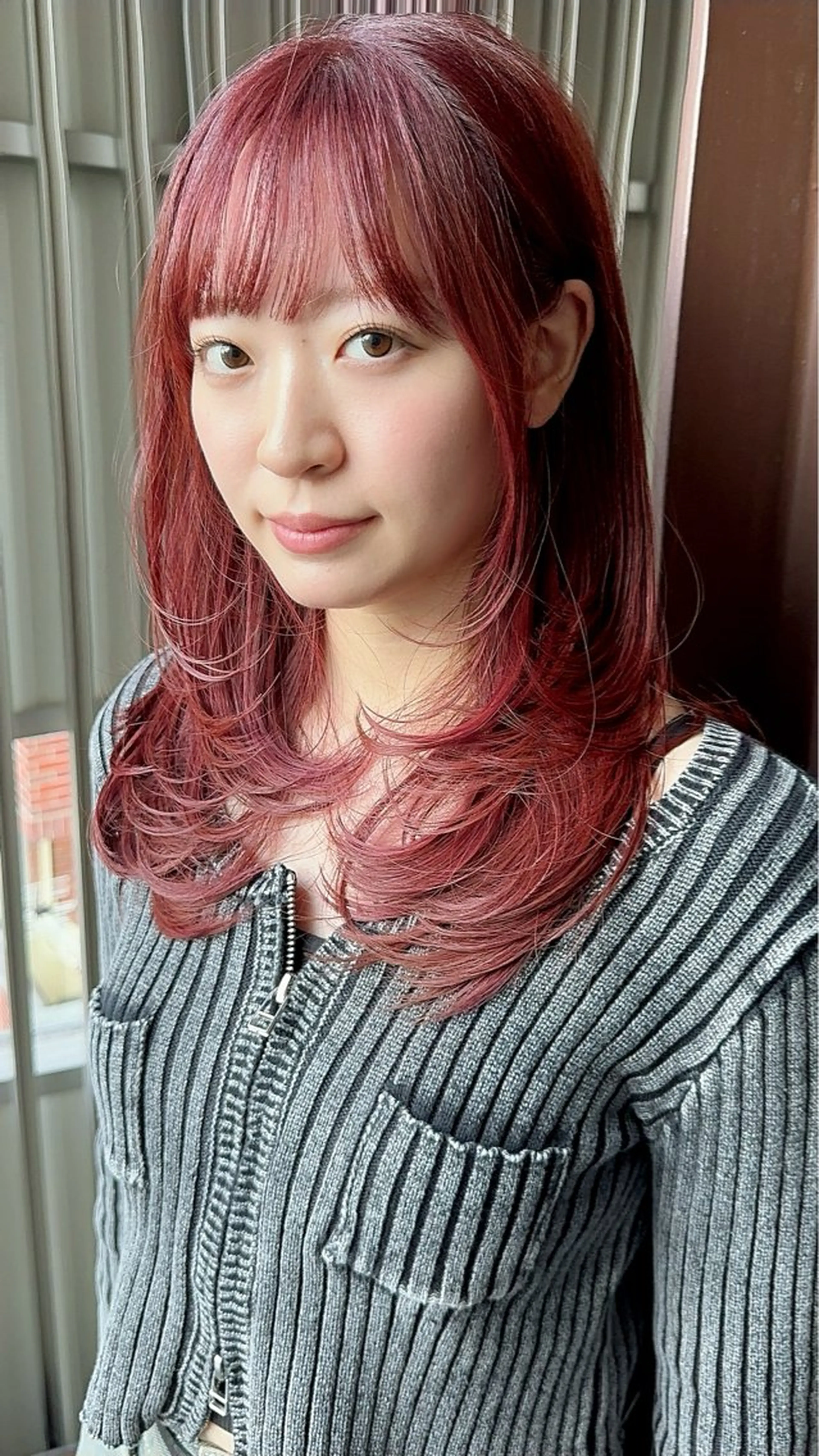 カット＋暖色フルカラー＋トリートメントの写真