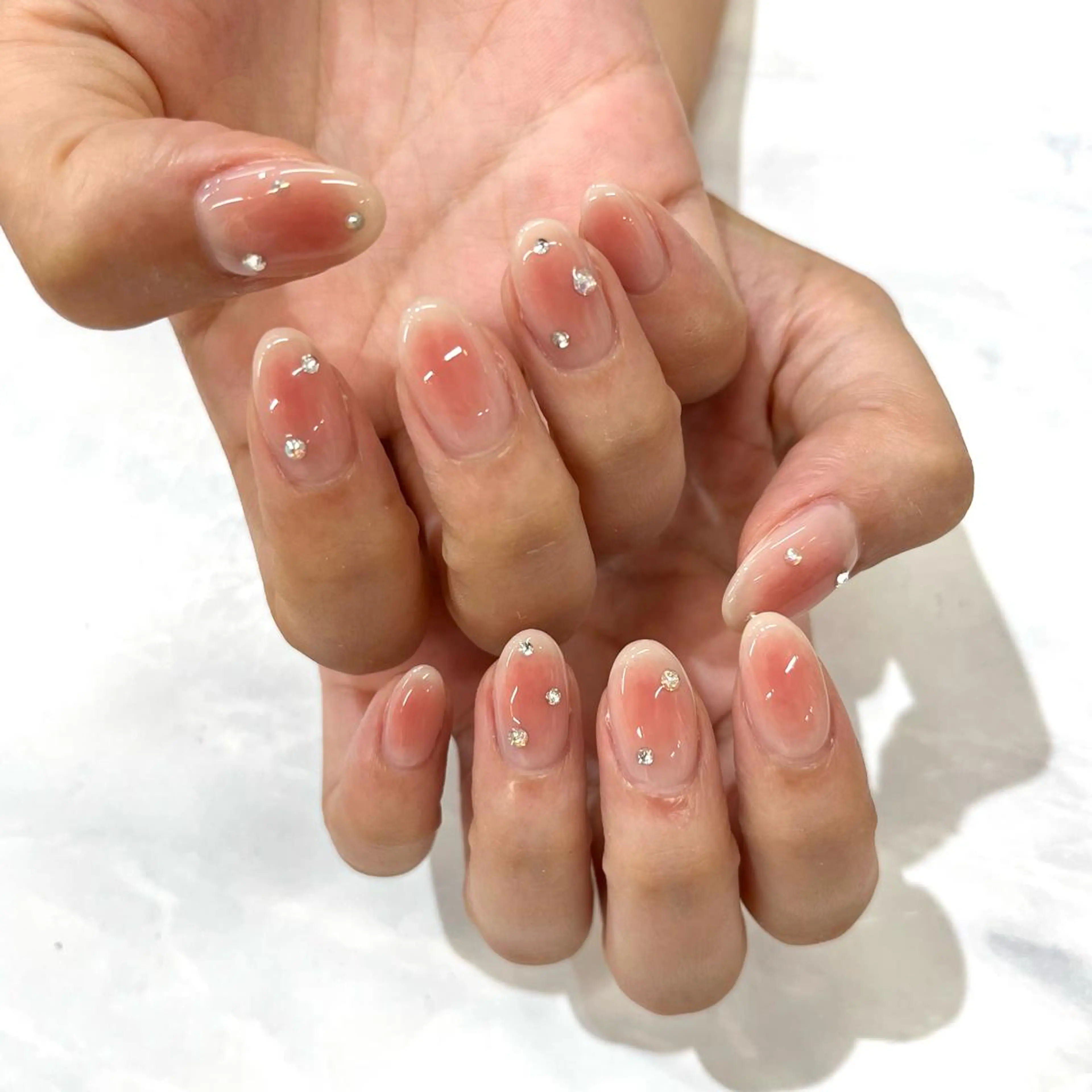 ネイル チークネイル KODA308 Saoriのネイルデザイン