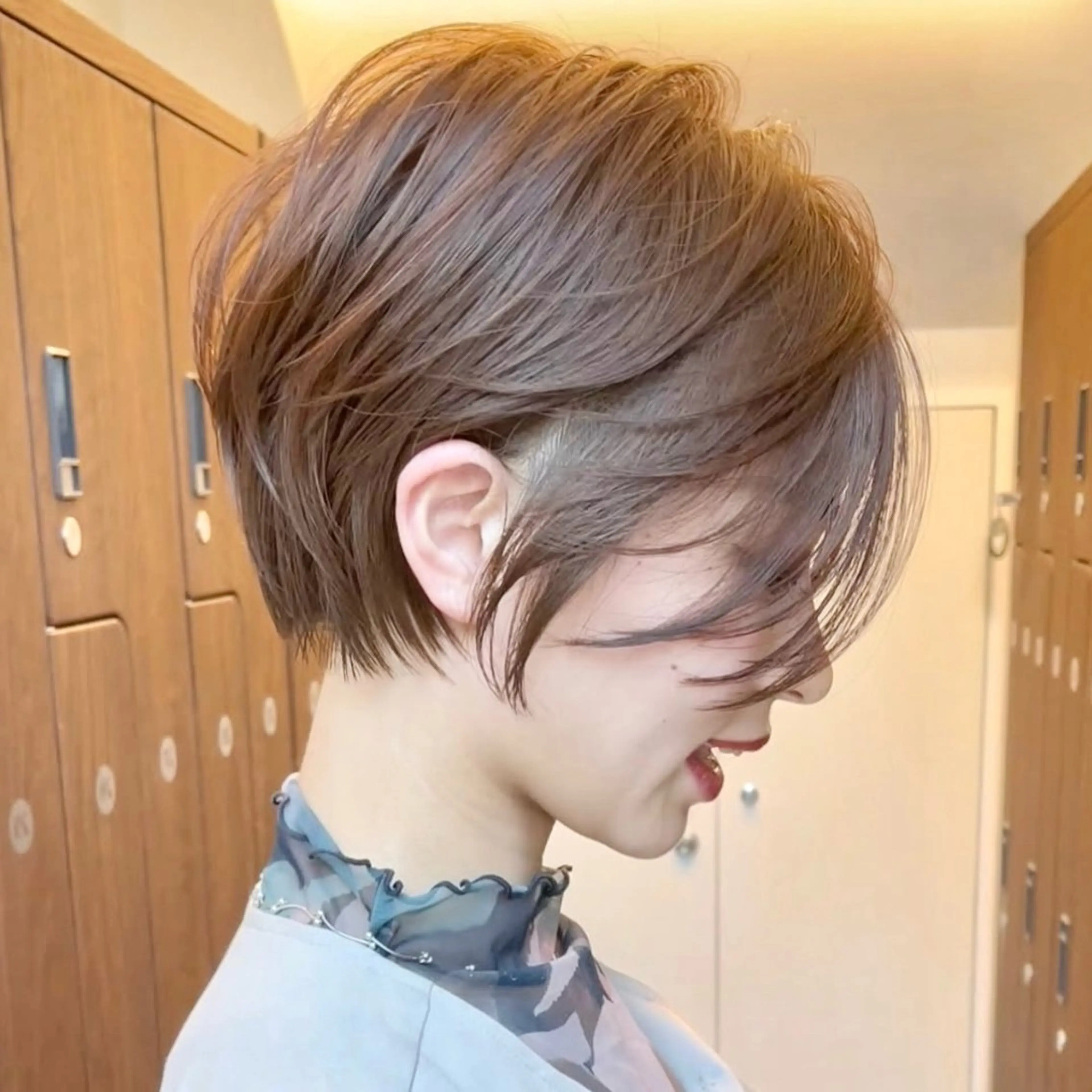 🎈人気No.1🎈ショートボブ＋透明感カラー(白髪染⭕️) ＋ケアTR  ¥12,100➡️3,000円(税込)の写真