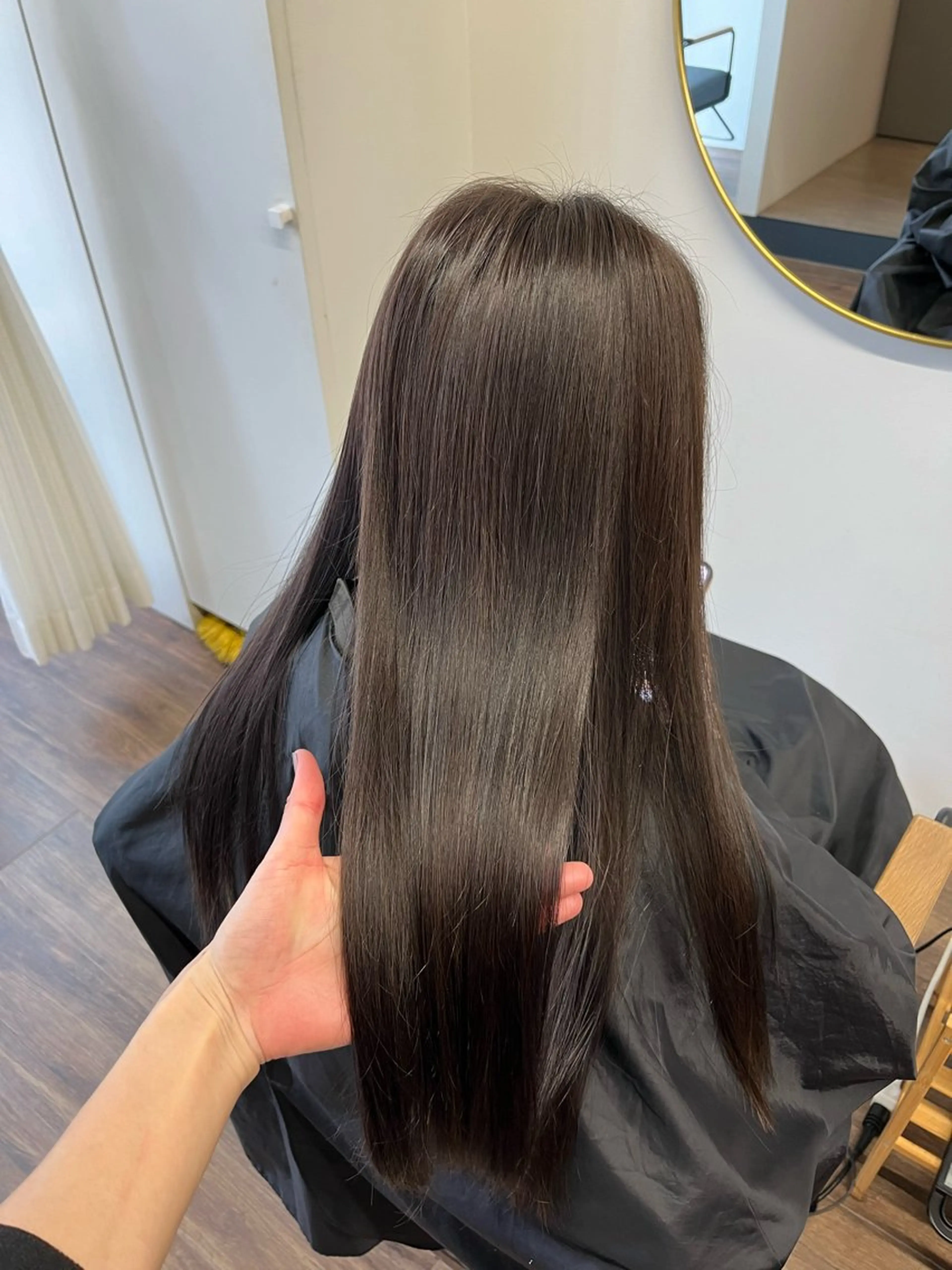 セミロング カラー 広島韓国ヘア♡ たかみのヘアスタイル