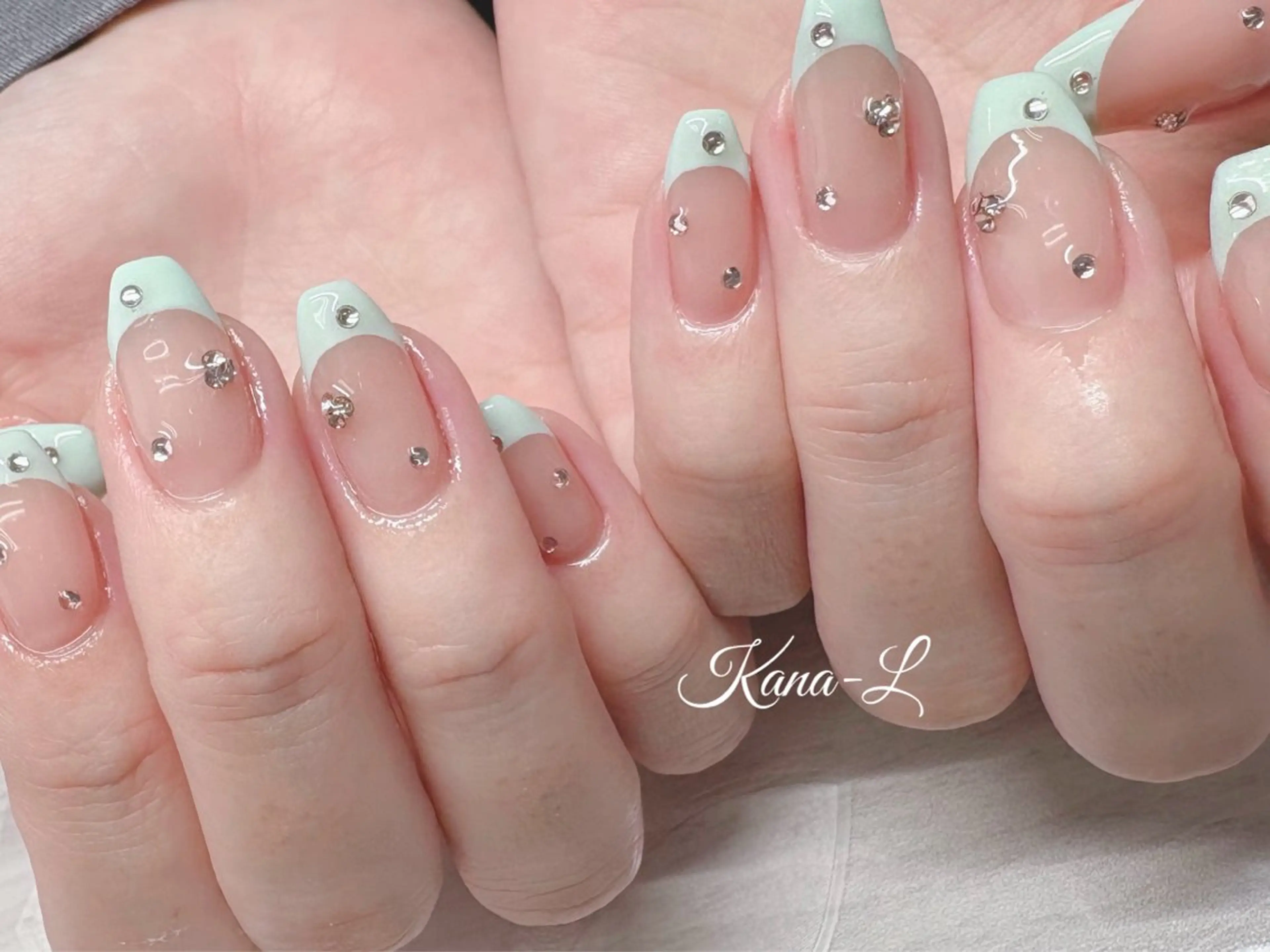 ネイル ジェルネイル 韓国ネイル パラジェル ワンホンネイル 芦辺 香奈のネイルデザイン