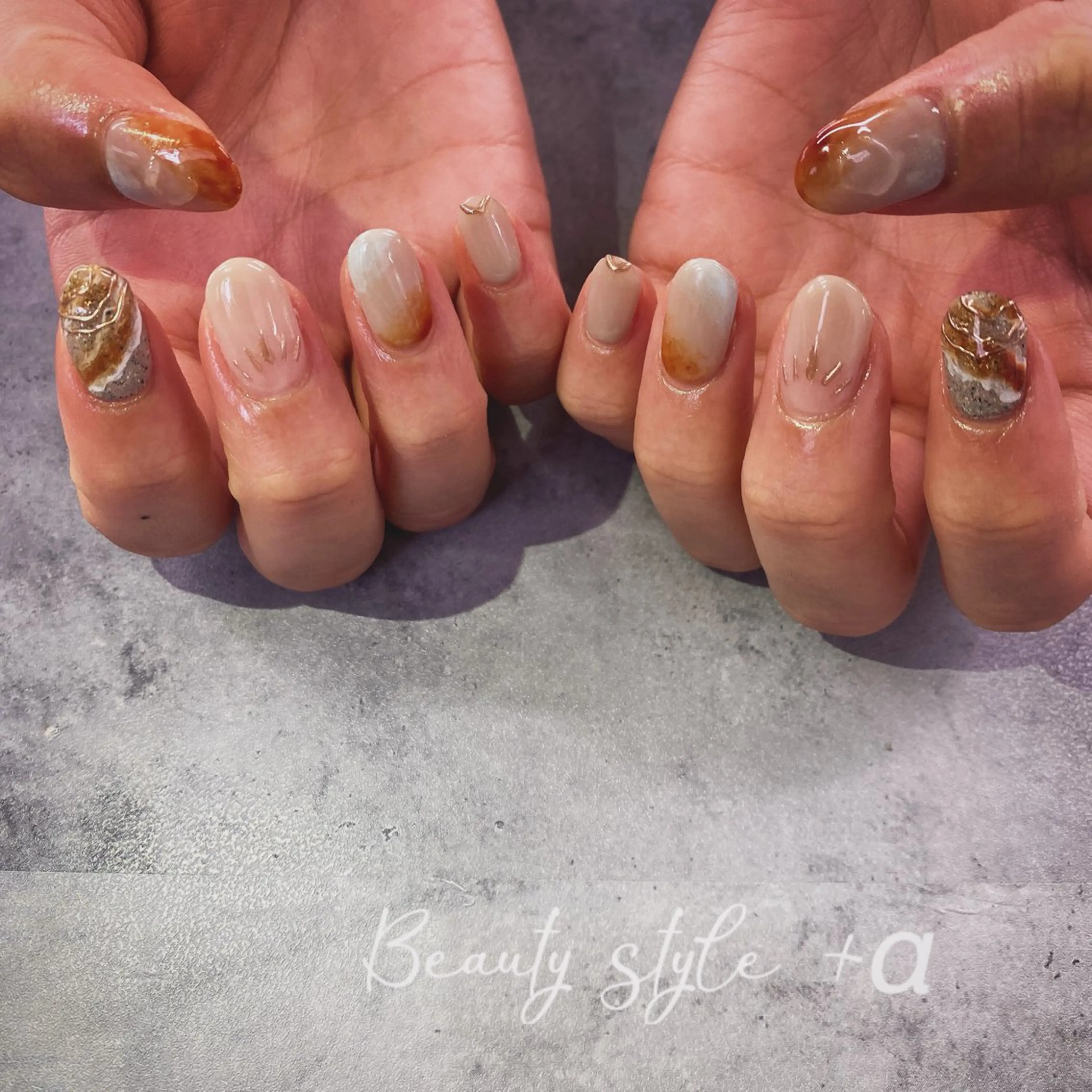 ネイル ニュアンスネイル 春ネイル 夏ネイル Beauty style +α所属・Memezawa Nanaのネイルデザイン