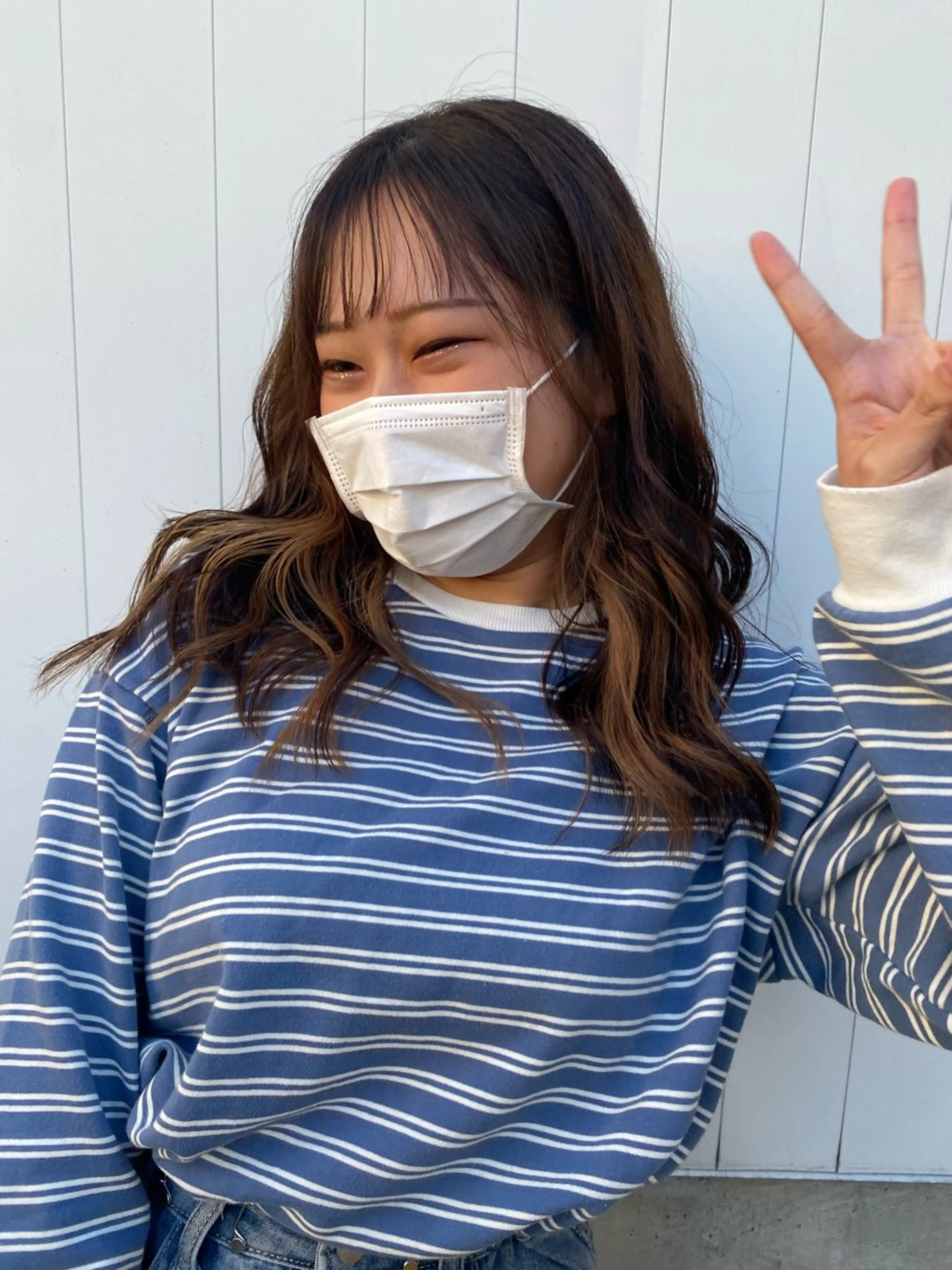 セミロング カット🩵 りこのヘアスタイル