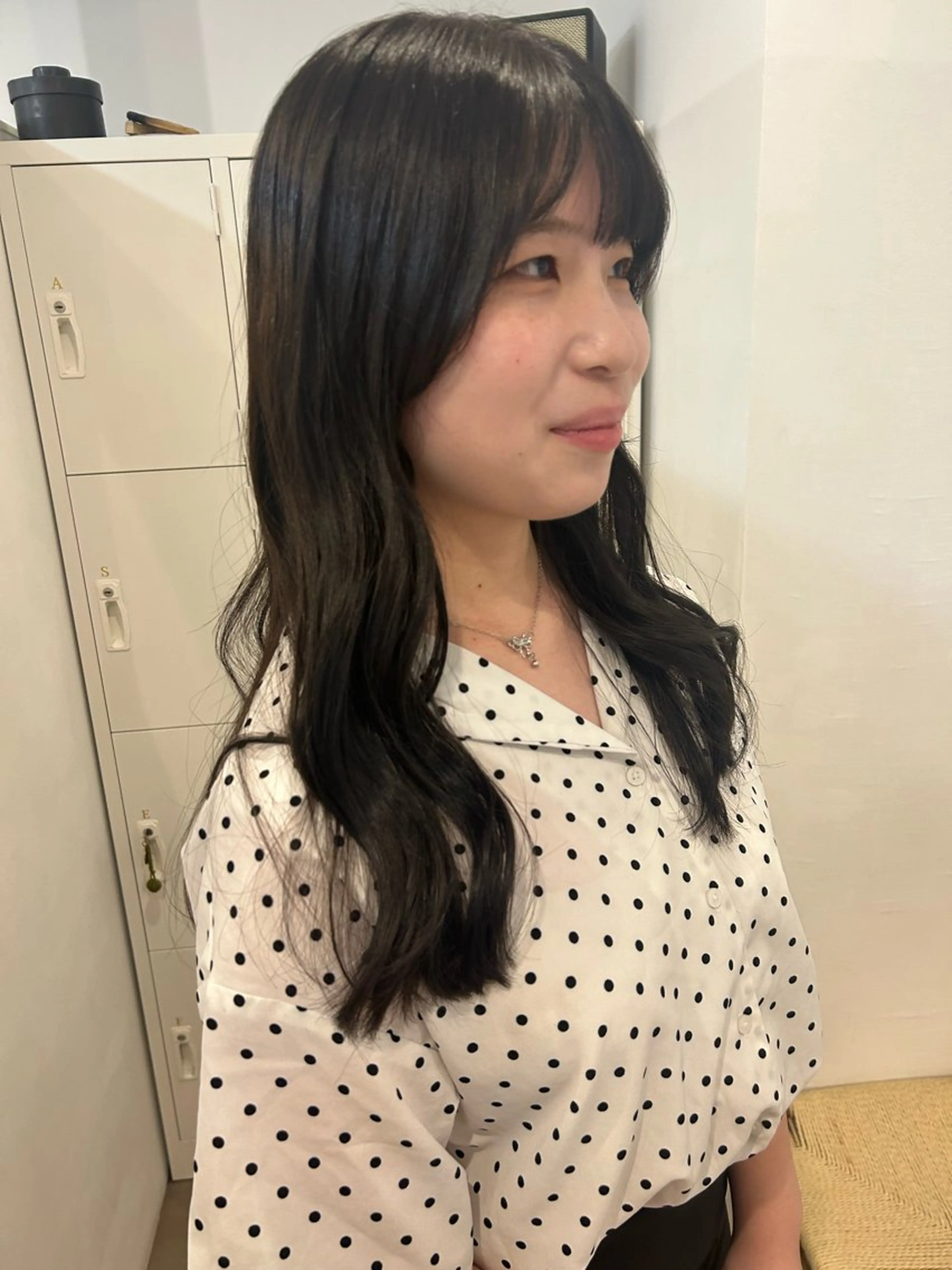 ロング トリートメント カット ヘアカラー トリートメント オリーブ/ ナカミネアキナのヘアスタイル