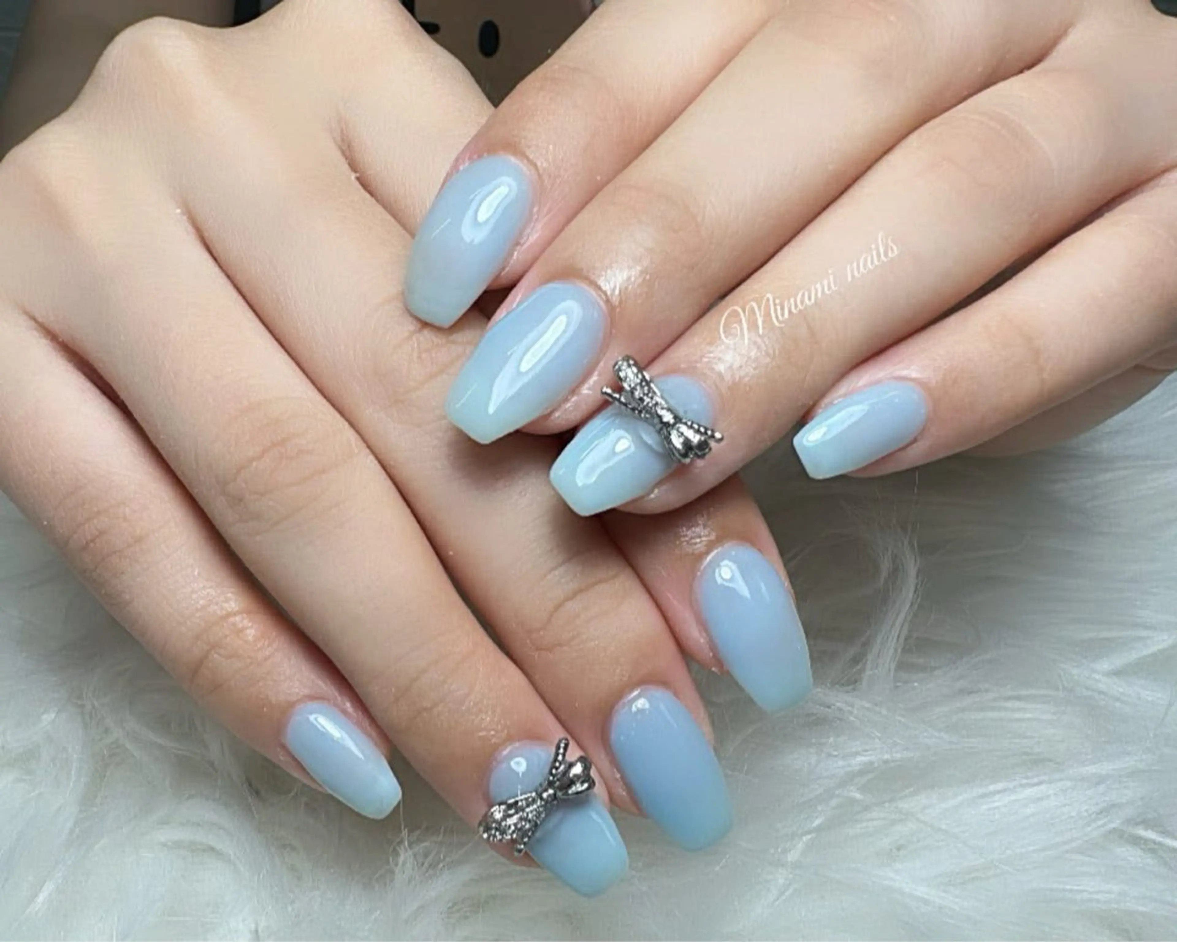 ネイル アートネイル オーロラネイル ガーリー キラキラネイル 韓国ネイル Minami Nailsのネイルデザイン