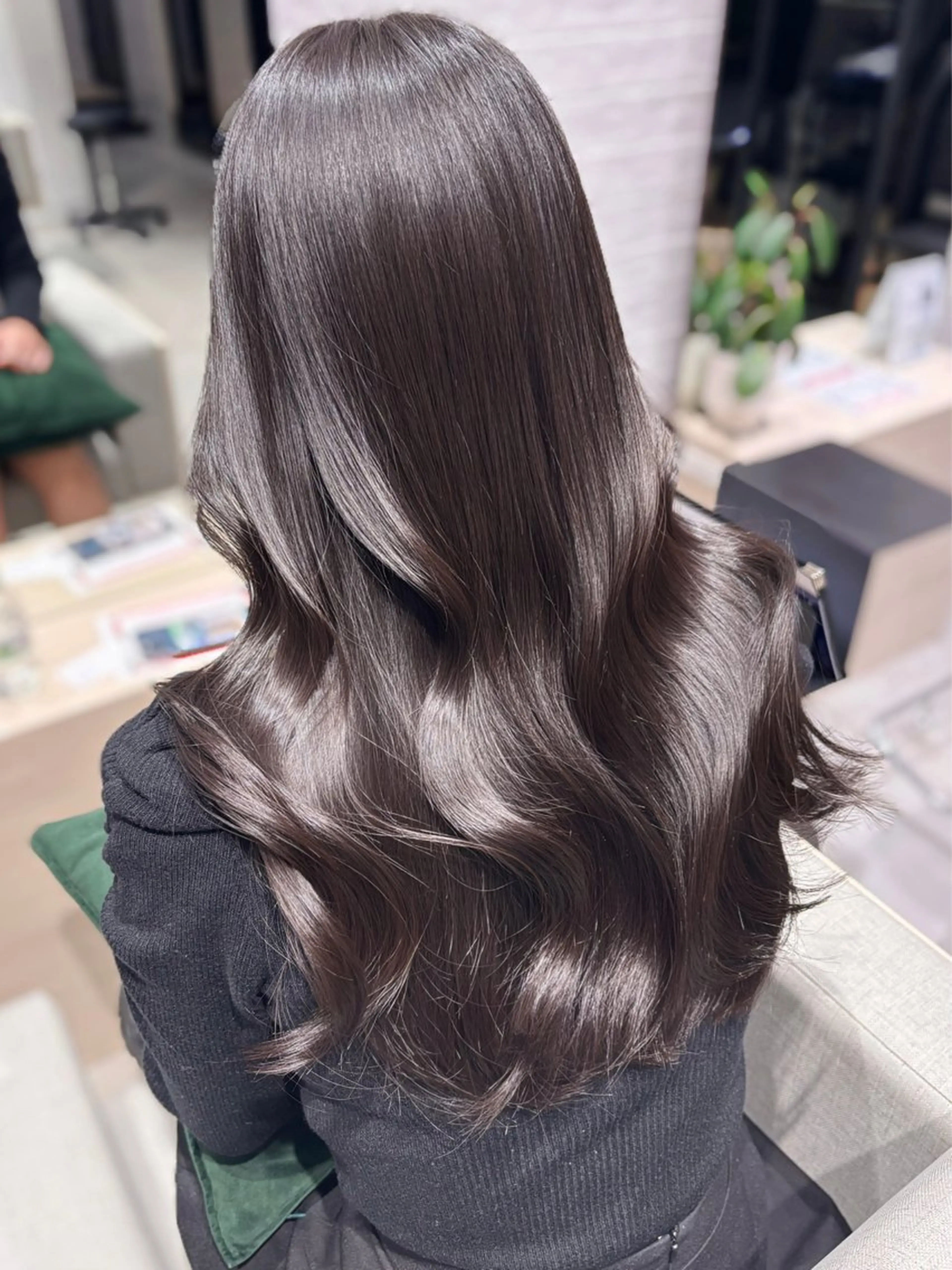 ロング カラー 韓国風ヘア レイヤーカット カット ヘアカラー トリートメント 銀座/韓国レイヤー/ 艶カラー🍓原田侑依のヘアスタイル