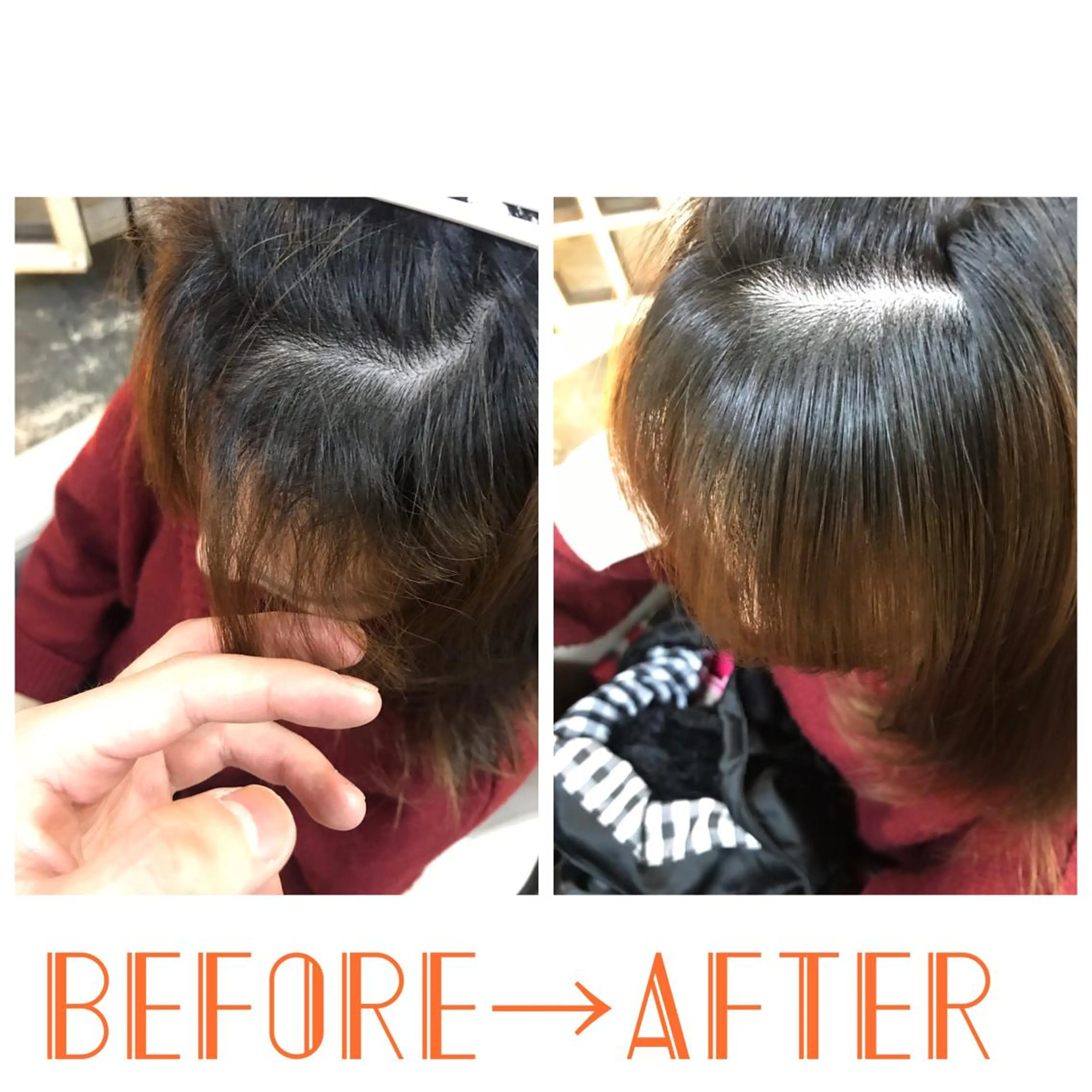 ミディアム 髪質改善＆縮毛矯正 三上大地のヘアスタイル