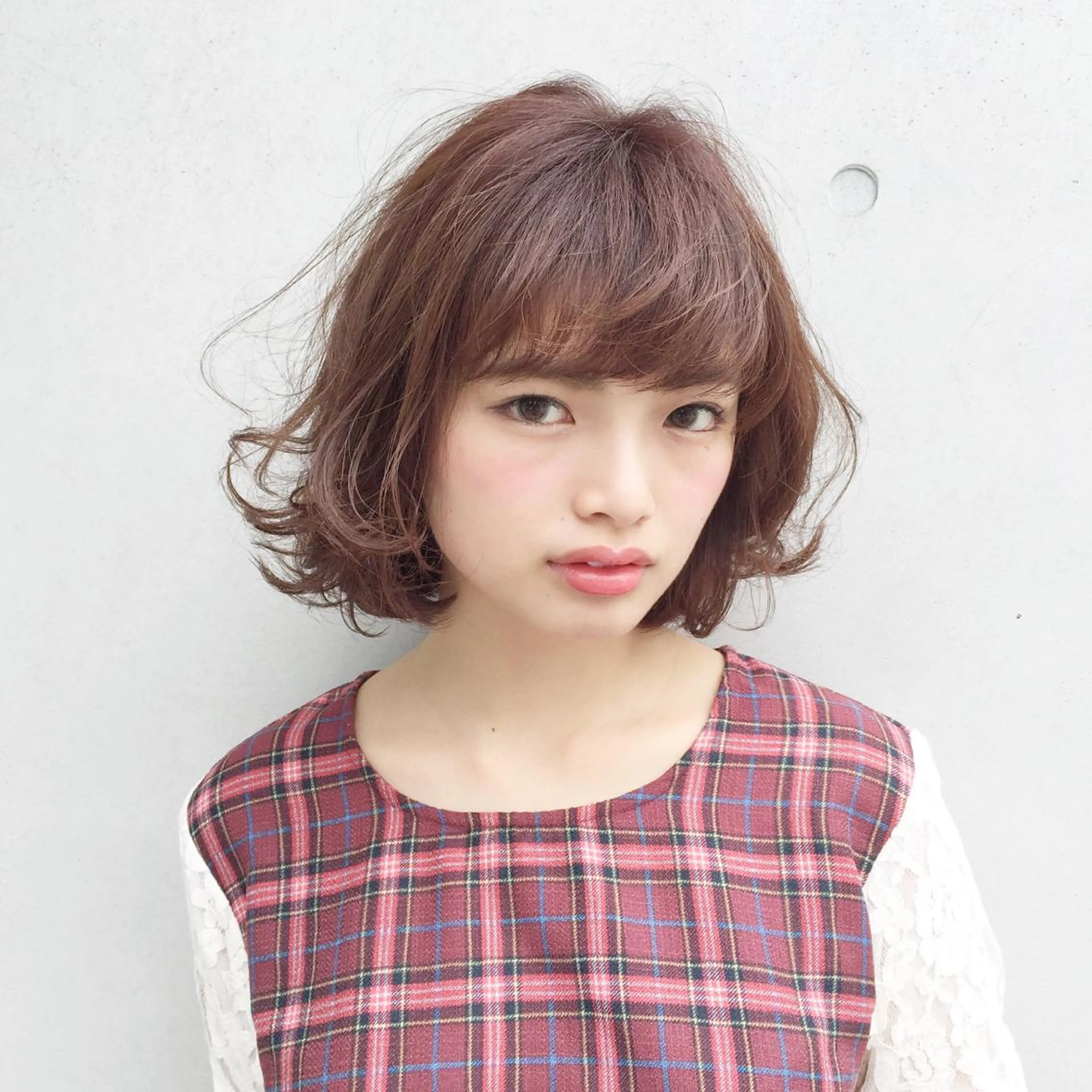 ショート カラー パーマ 田名網 誠司のヘアスタイル