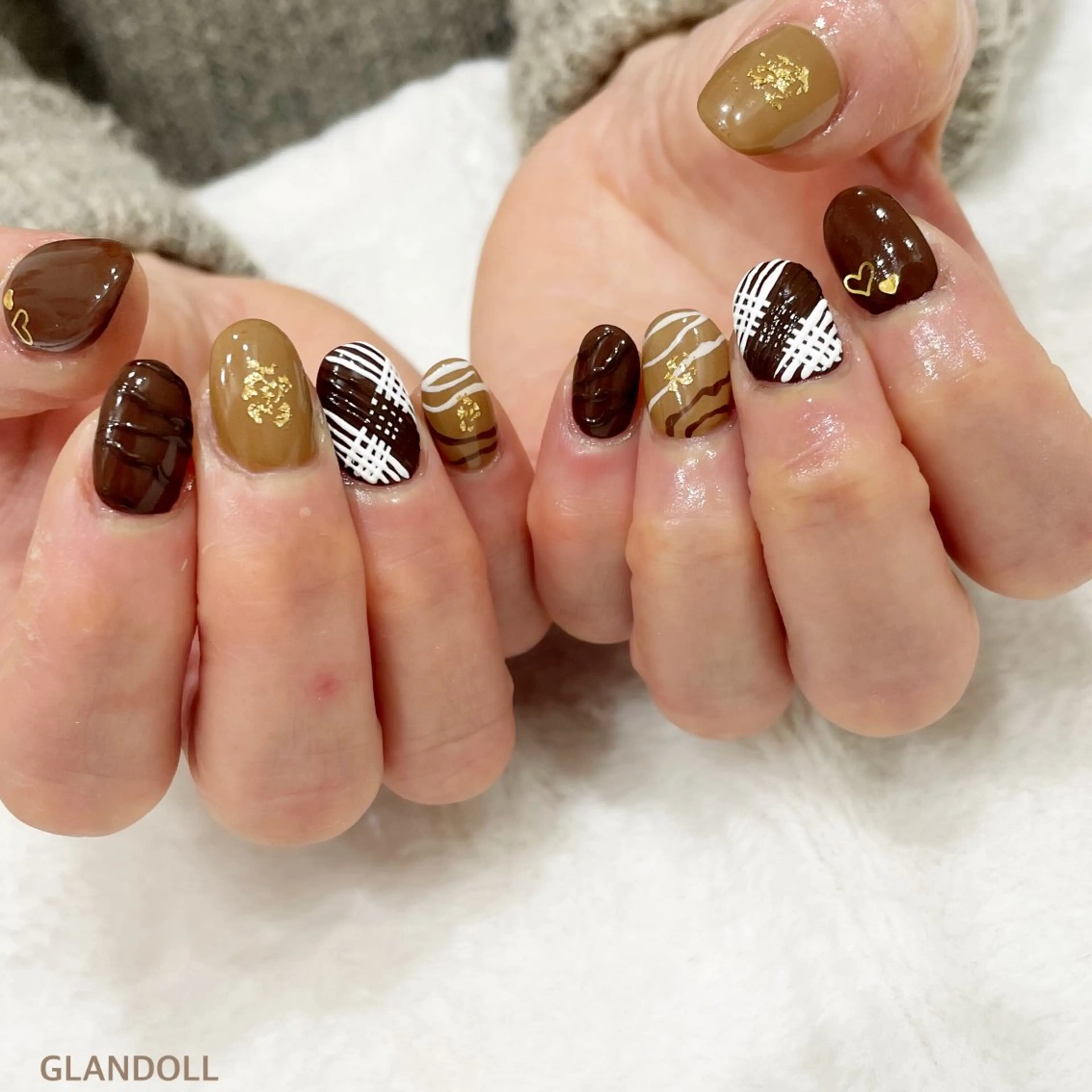 ネイル ハンドネイル GLANDOLL YURIのネイルデザイン