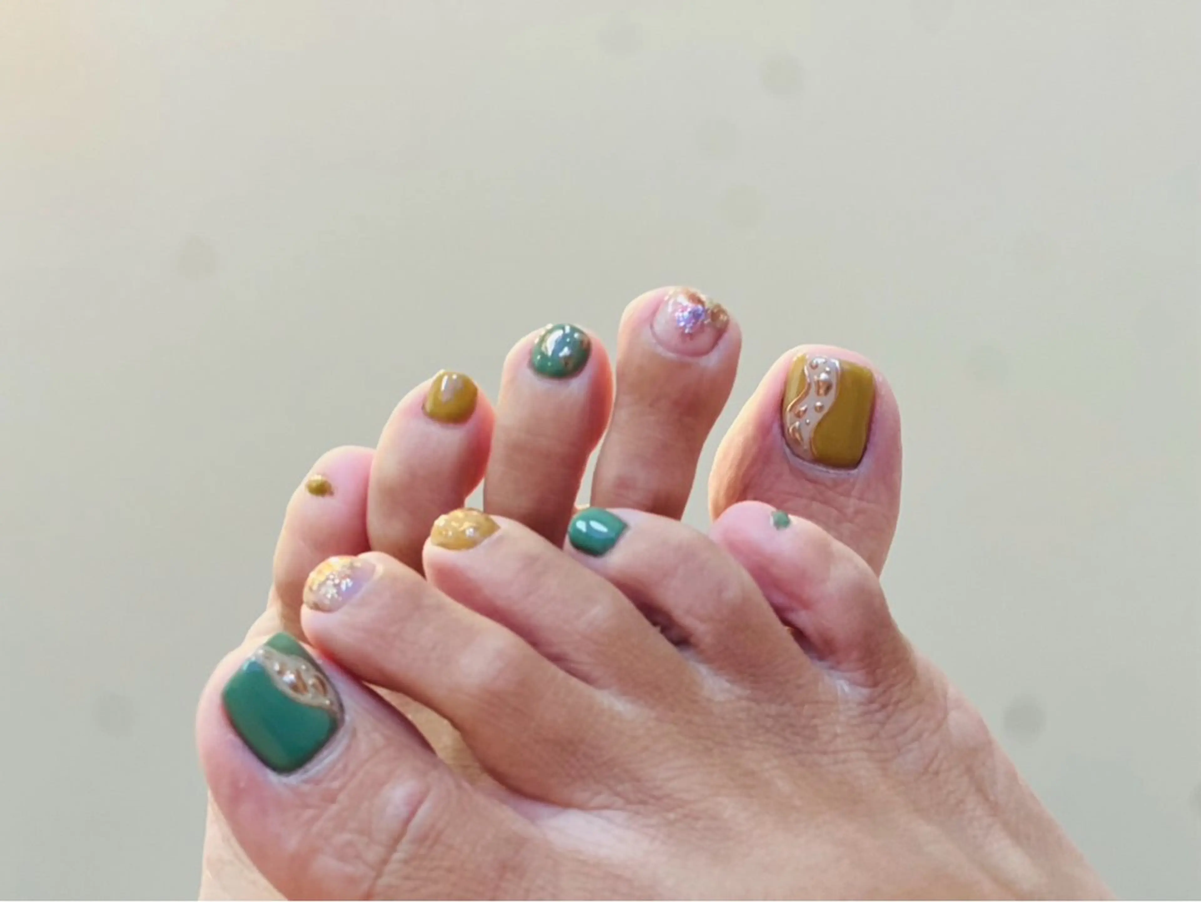 フットおまかせニュアンスネイルの写真