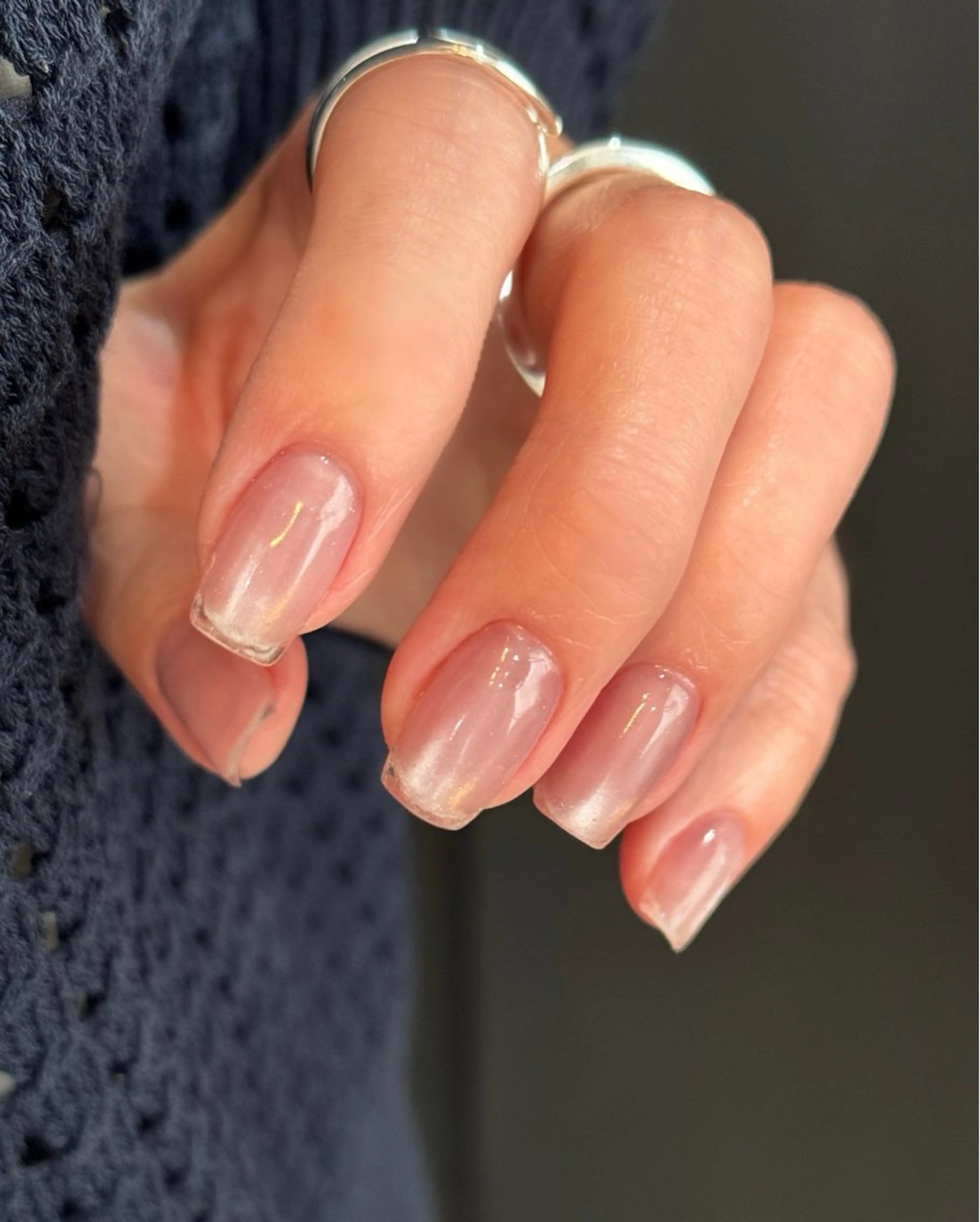 ネイル クリアネイル フレンチネイル ハンドネイル Blé nailのネイルデザイン