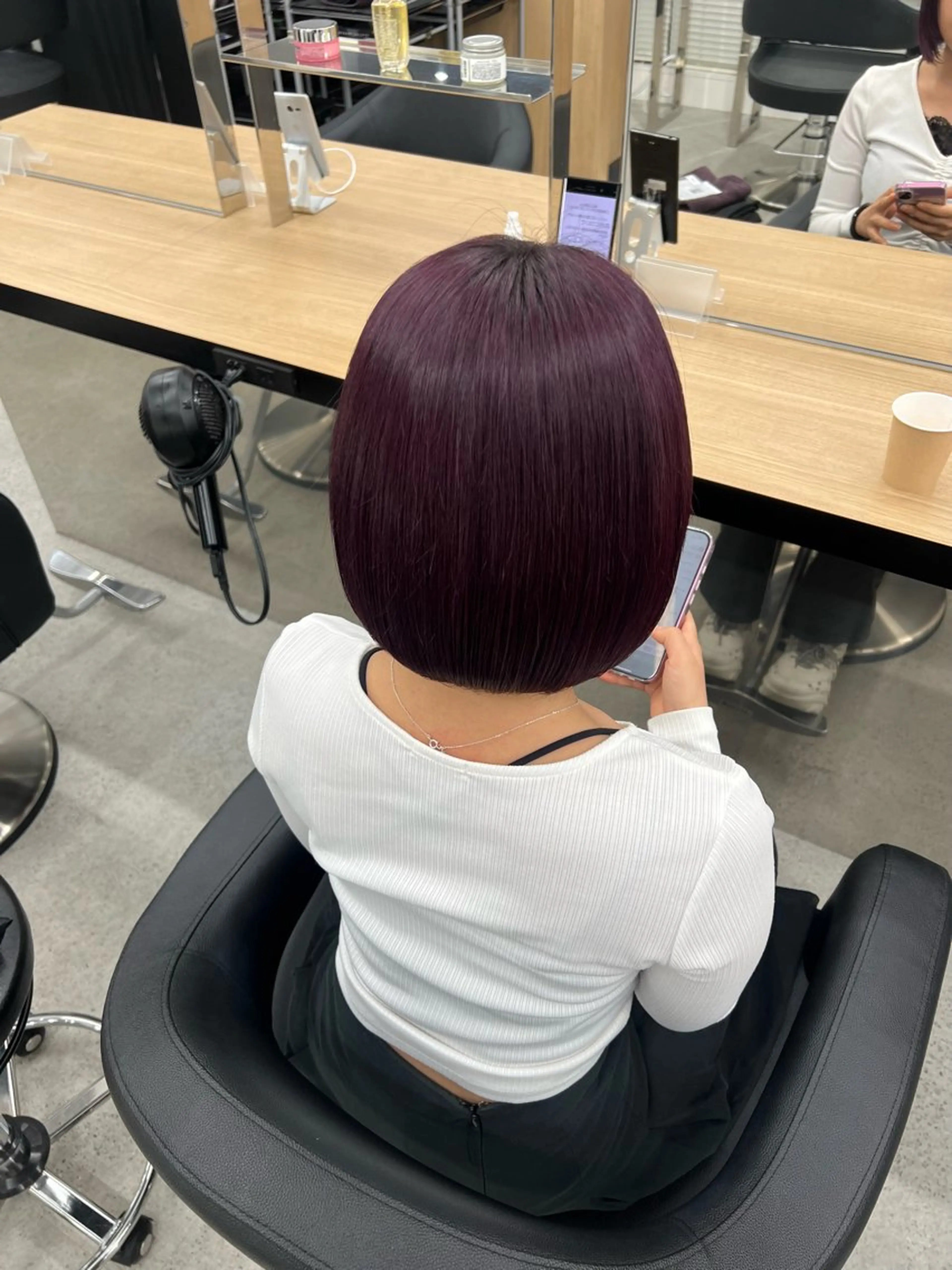 カラー ヘアカラー 💗愛され暖色💗 ピンク/レッド💗のヘアスタイル