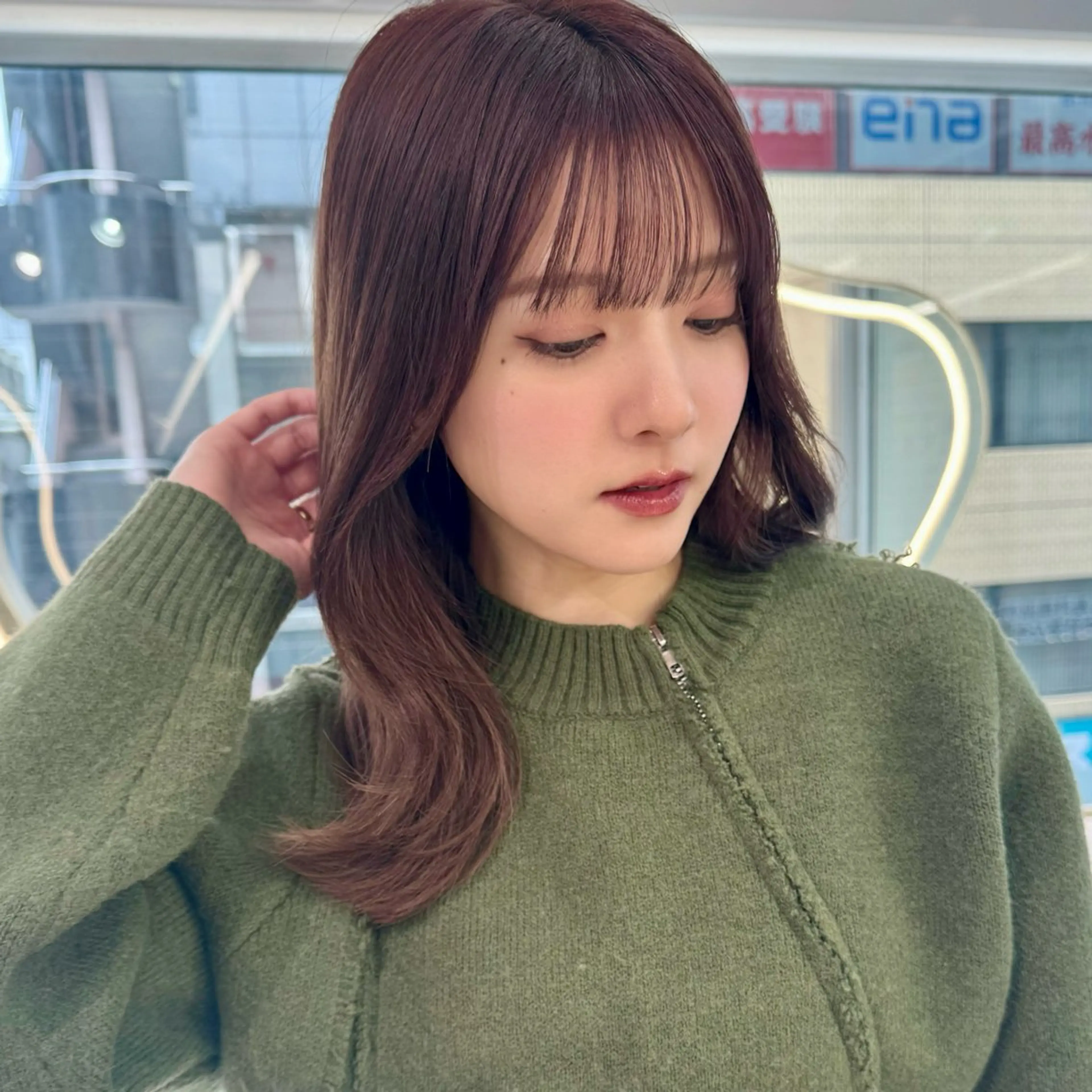 ミディアム 顔周り🇰🇷韓国 レイヤー/いづみ💞のヘアスタイル