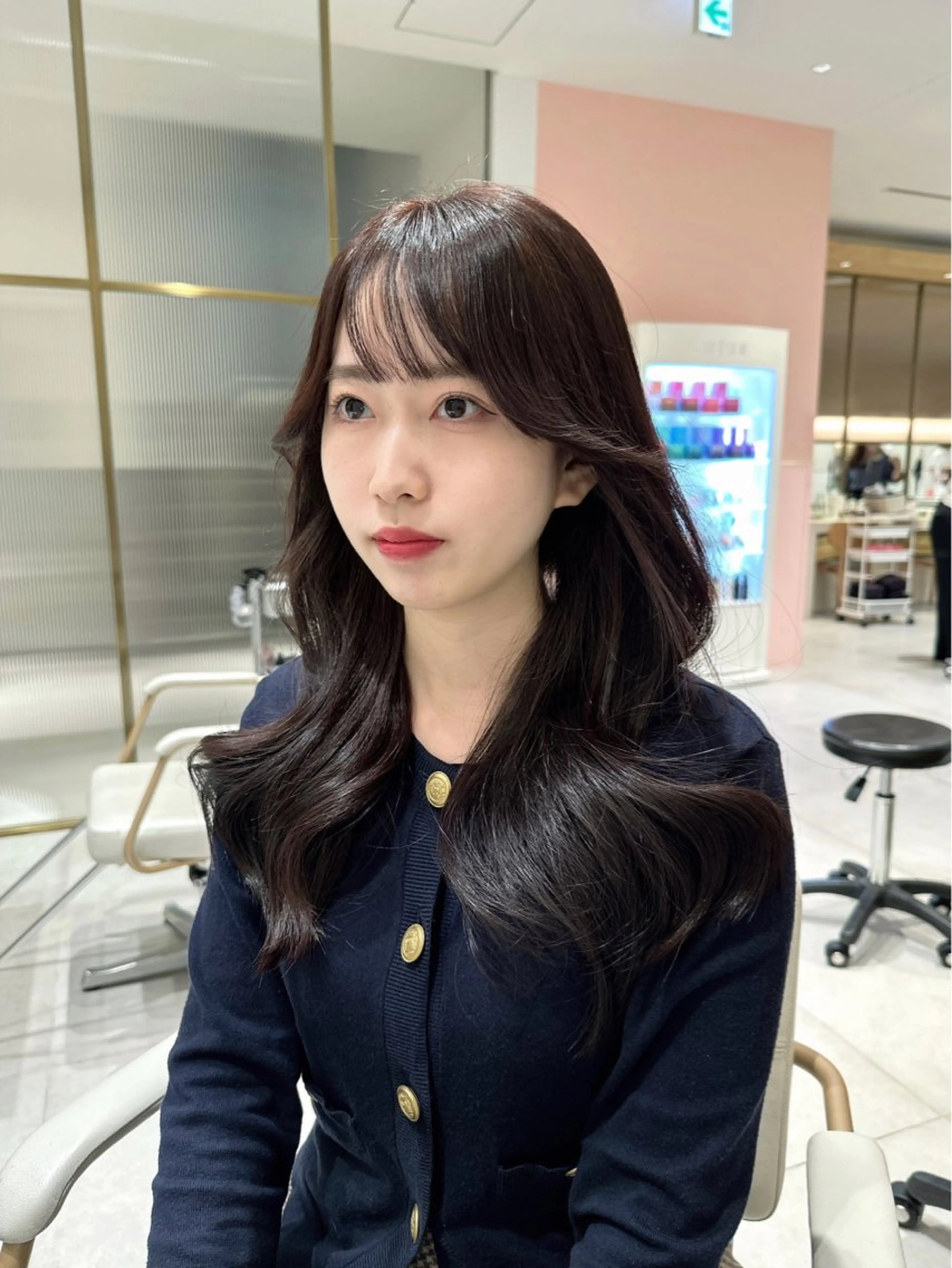 ロング カラー ヘアアレンジ 🤎小顔レイヤー /ベージュ🤎友香のヘアスタイル